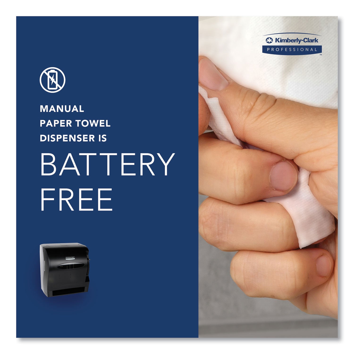 Kimberly-Clark Professional* Lev-R-Matic Roll Towel Dispenser, 13.3 X 9.8 X 13.5, Smoke