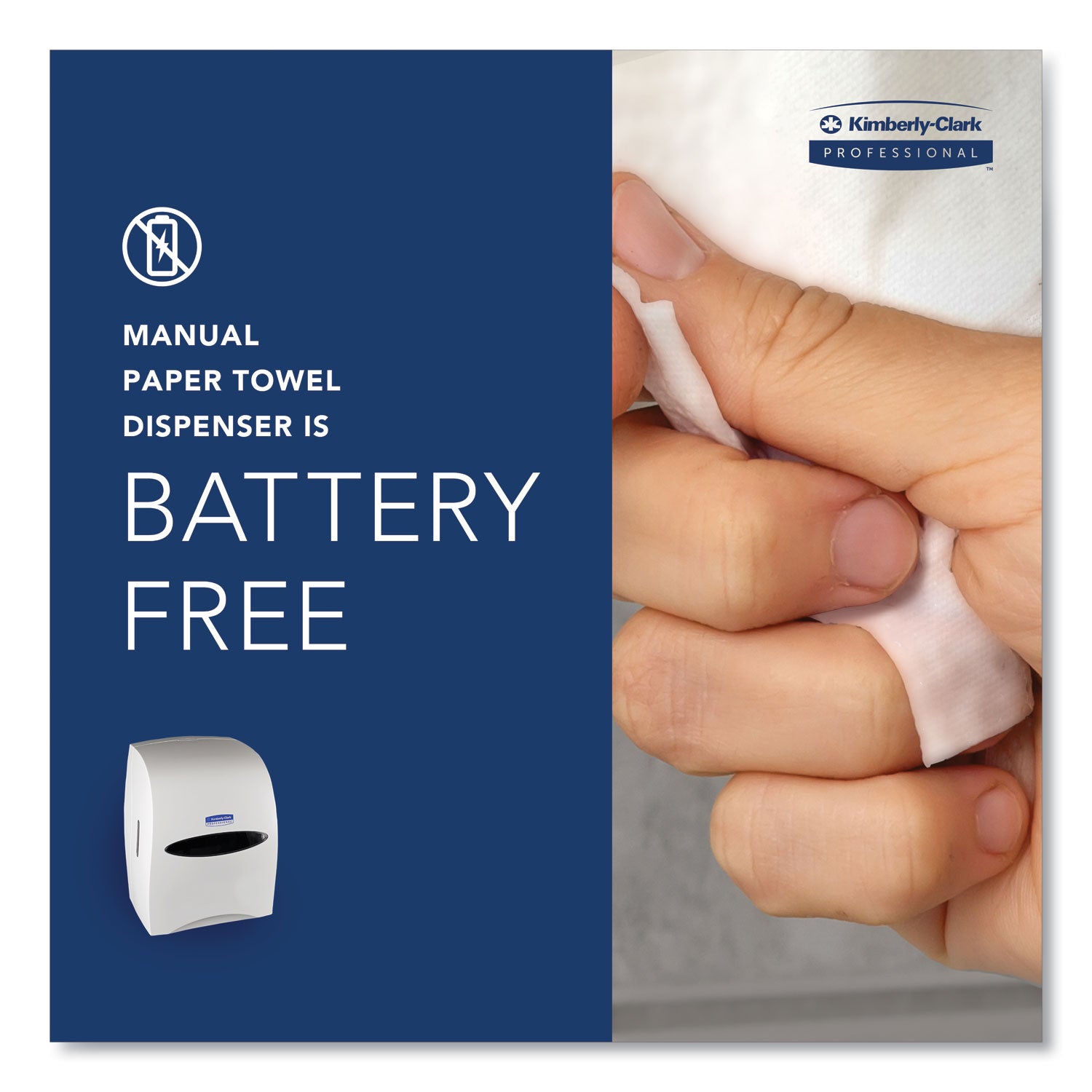 Kimberly-Clark Professional* Sanitouch Hard Roll Towel Dispenser, 12.63 X 10.2 X 16.13, White