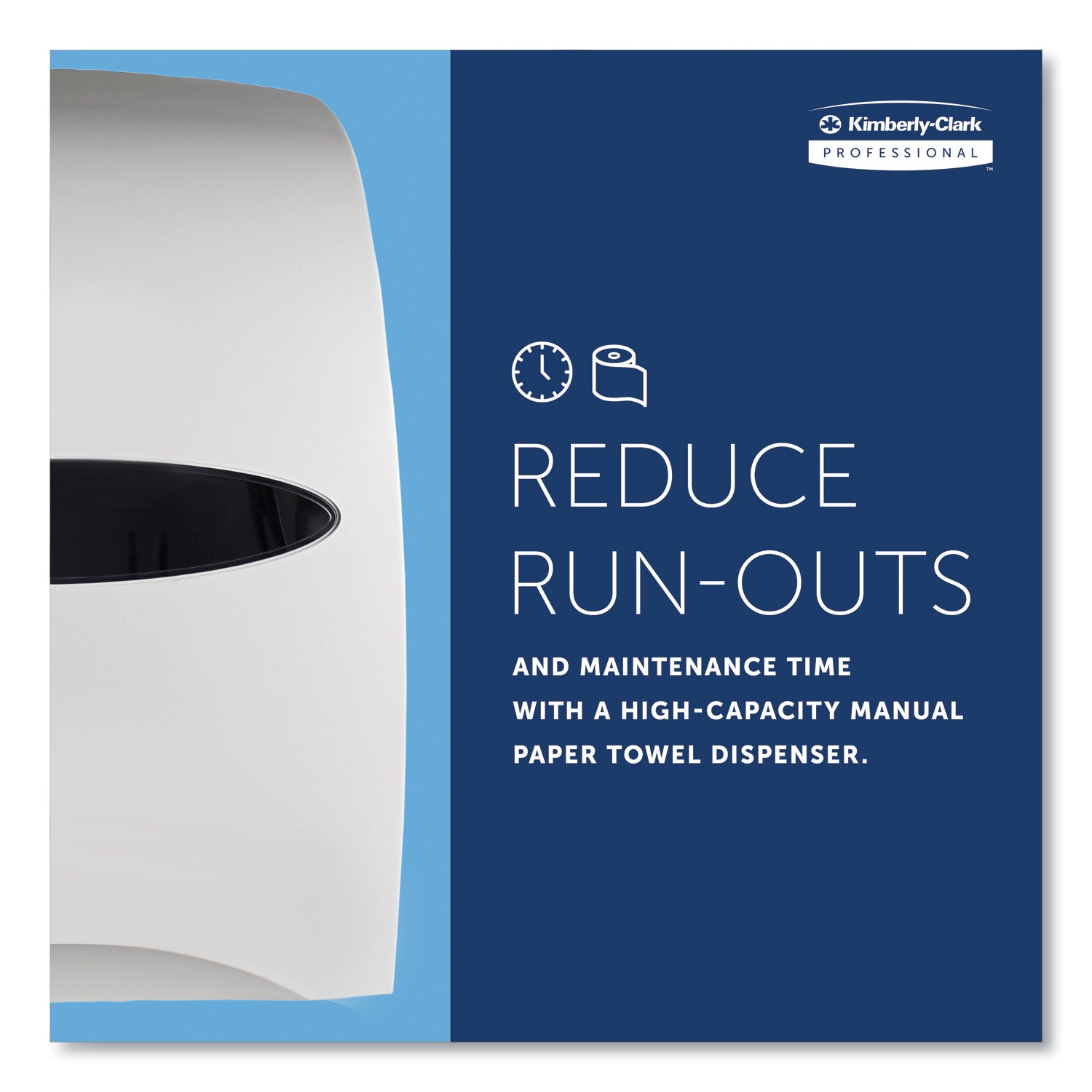 Kimberly-Clark Professional* Sanitouch Hard Roll Towel Dispenser, 12.63 X 10.2 X 16.13, White