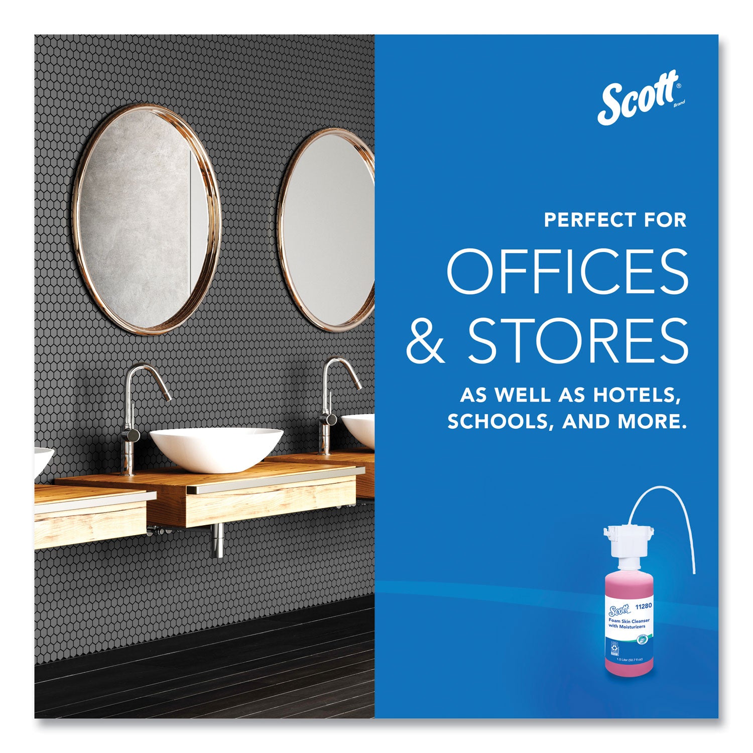 Scott® Pro Foam Skin Cleanser with Moisturizers Refill, Citrus Scent, 1.5 L, 2/Carton