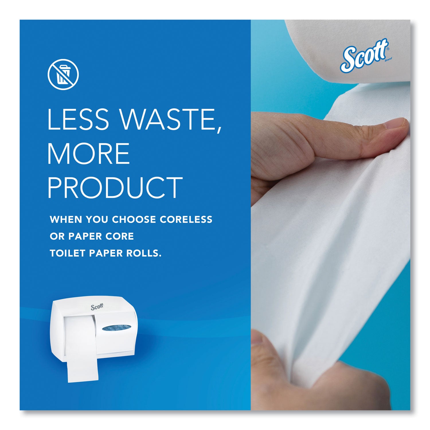 Scott® Essential Coreless SRB Tissue Dispenser, 11 x 6 x 7.6, White