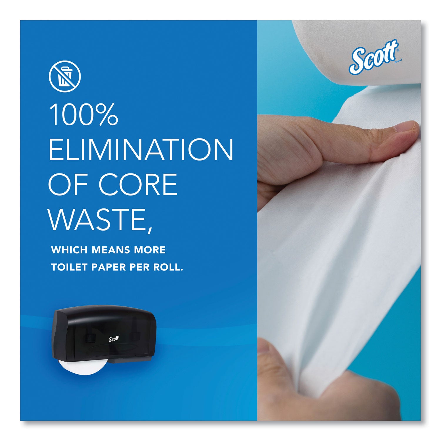 Scott® Essential Coreless Twin Jumbo Roll Tissue Dispenser, 20 X 6 X 11, Black