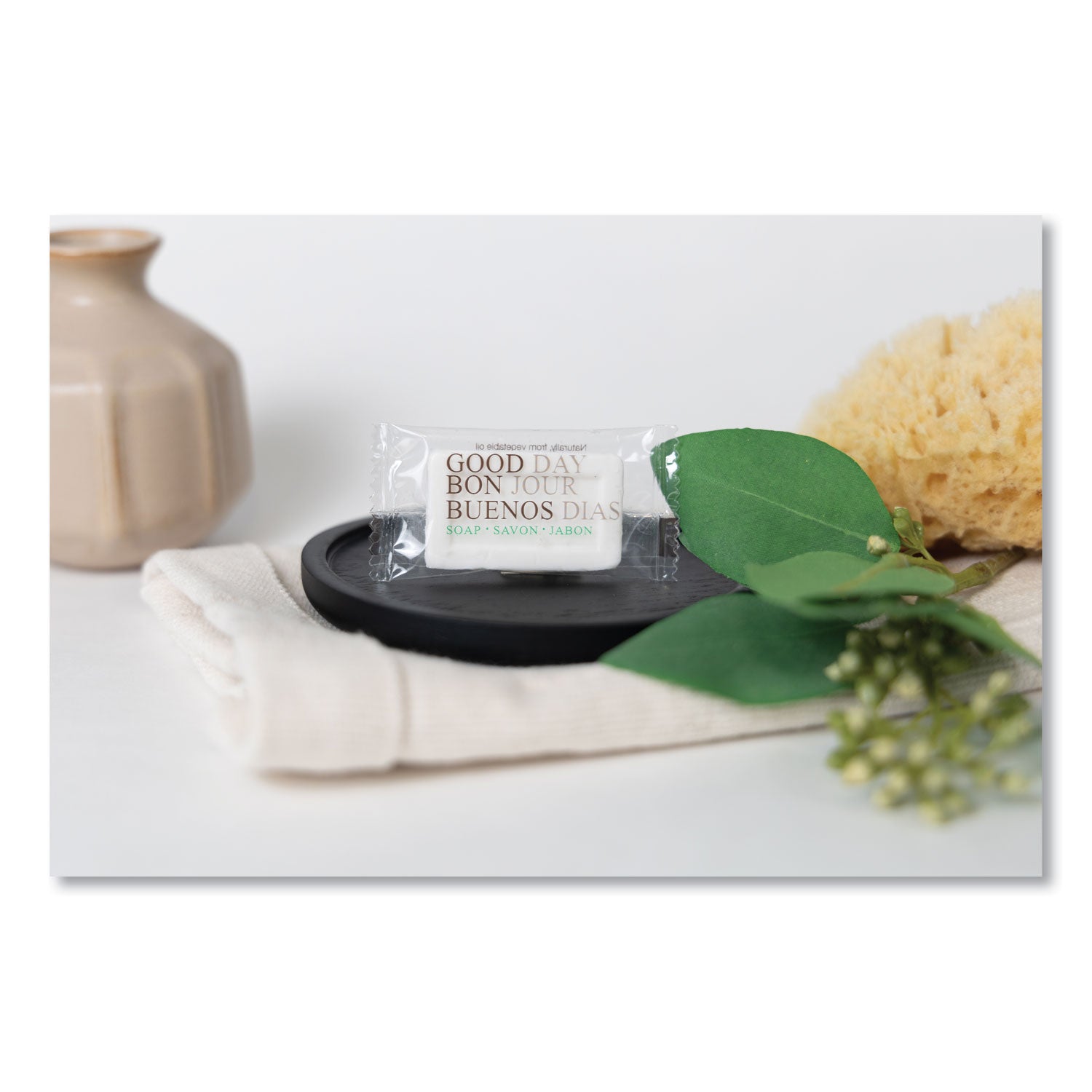 Good Day™ Amenity Bar Soap, Pleasant Scent, # 1/2, 1,000/Carton
