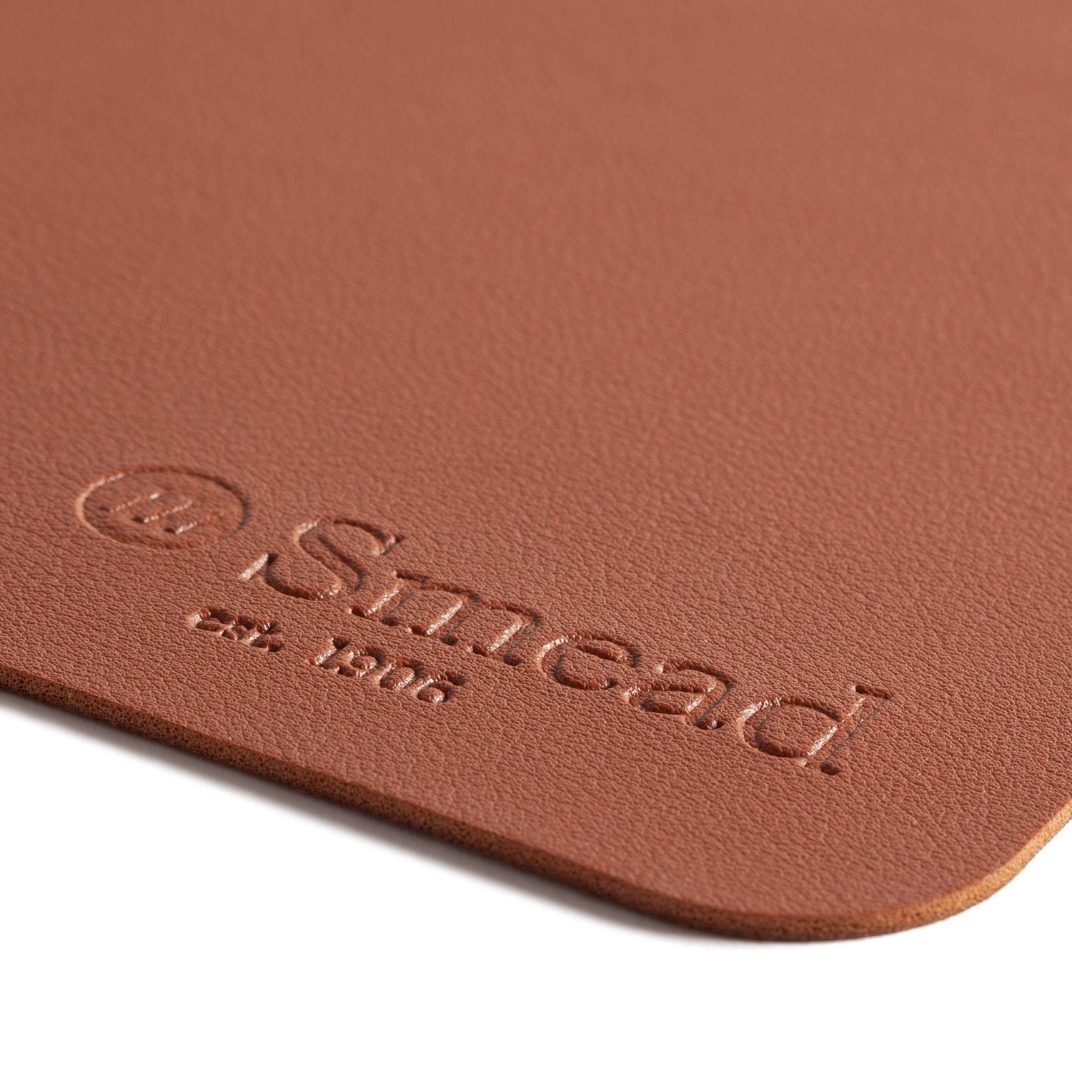 Smead Vegan Leather Desk Pads, 23.6" x 13.7", Brown
