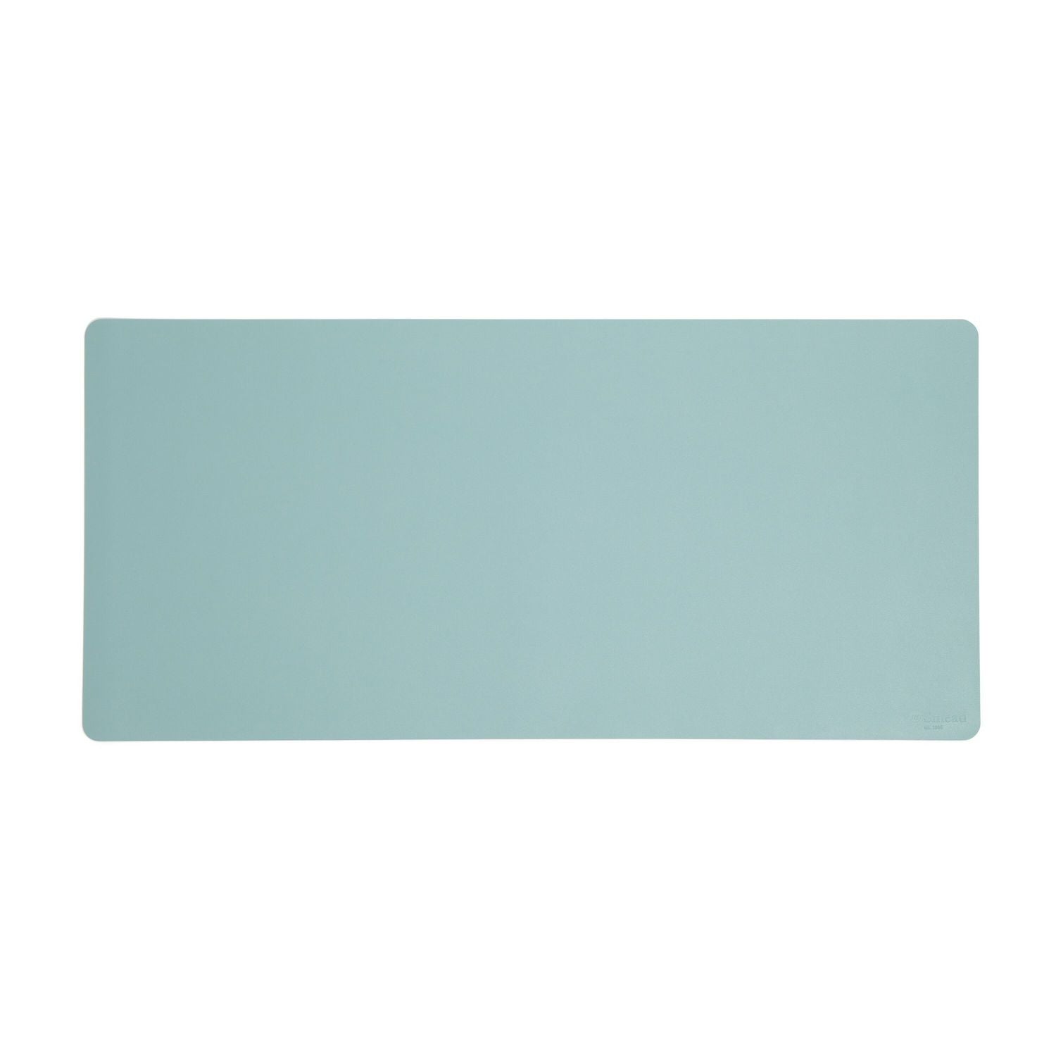 Vegan Leather Desk Pads, 36" x 17", Light Blue