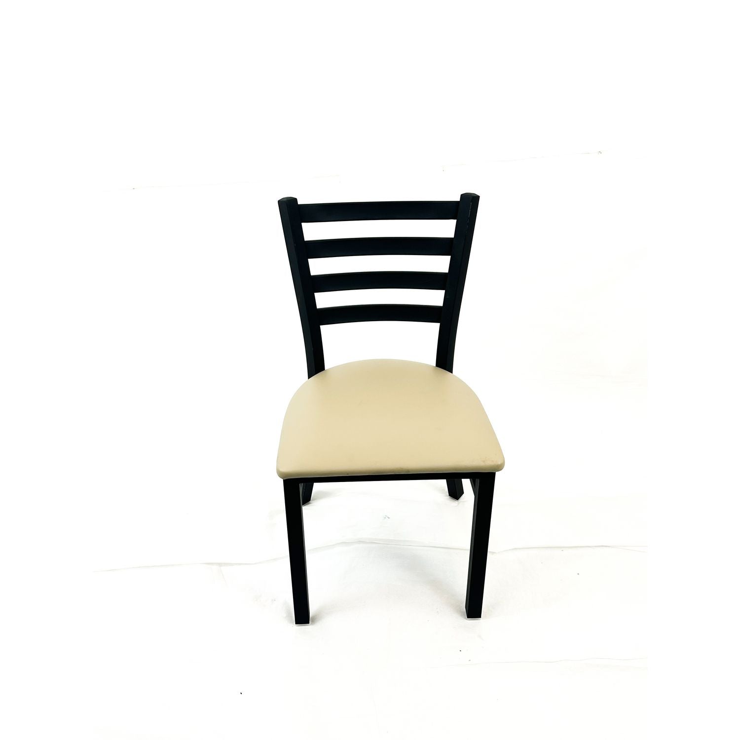 JMC Furniture White Horse Series Side Chairs, Supports Up to 300 lb, 18" Seat Height, Taupe Seat, Black Back, Black Base
