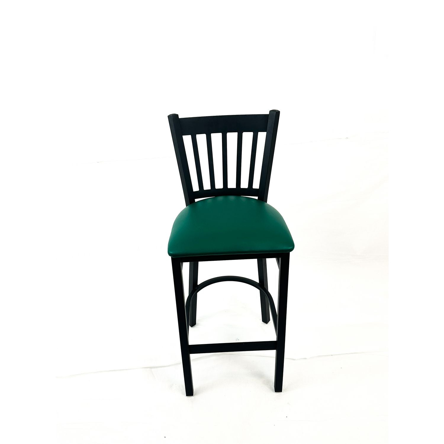 JMC Furniture Cobra Series Barstool, Supports Up to 300 lbs, 28.5" Seat Height, Green Seat, Black Back, Black Base