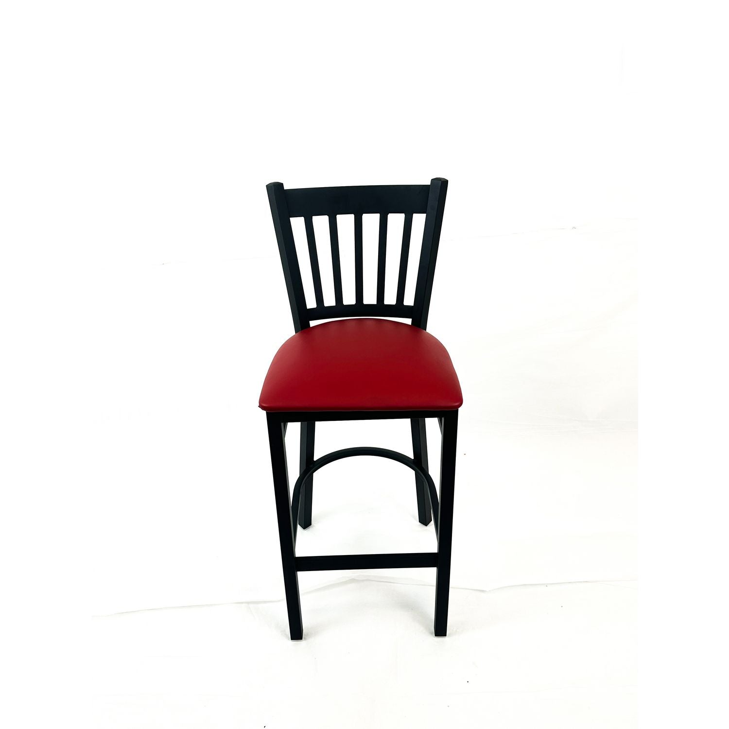 JMC Furniture Cobra Series Barstool, Supports Up to 300 lb, 28.5" Seat Height, Burgundy Seat, Black Back, Black Base