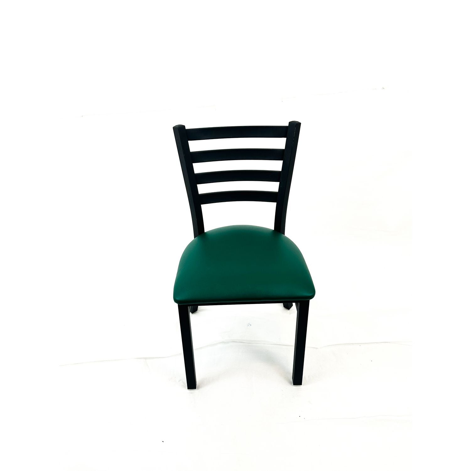 JMC Furniture White Horse Series Side Chairs, Supports Up to 300 lb,18" Seat Height, Green Seat, Black Back, Black Base