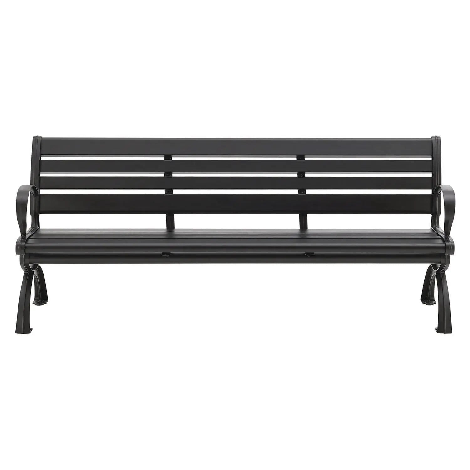 Aluminum Bench with Back, 73 x 22.75 x 30.75, Black Global Industrial® Flipcost
