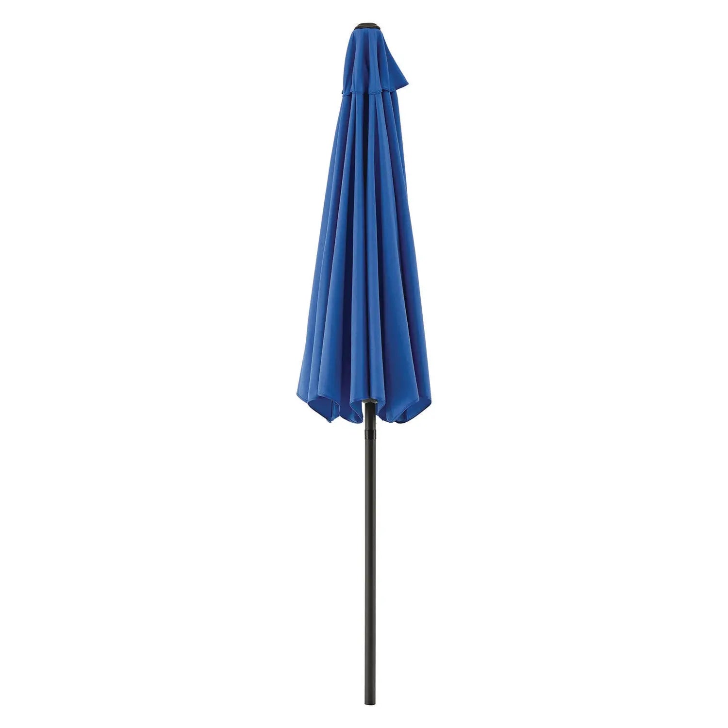 Outdoor Umbrella with Tilt Mechanism, 102" Span, 94" Long, Blue Canopy, Black Handle Global Industrial® Flipcost