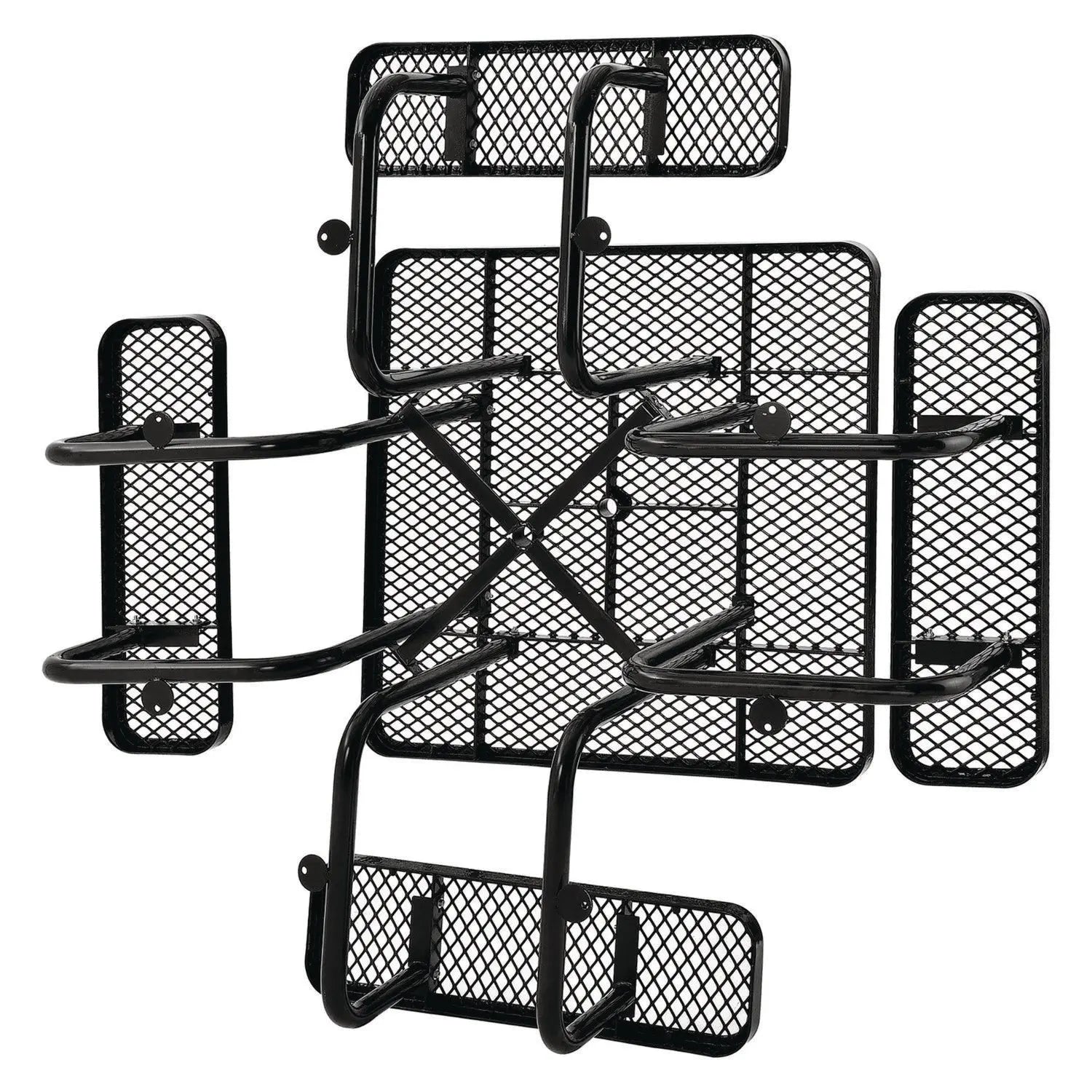 Expanded Steel Picnic Table, Square, 81 x 81 x 29.5, Black Top, Black Base/Legs Global Industrial® Flipcost