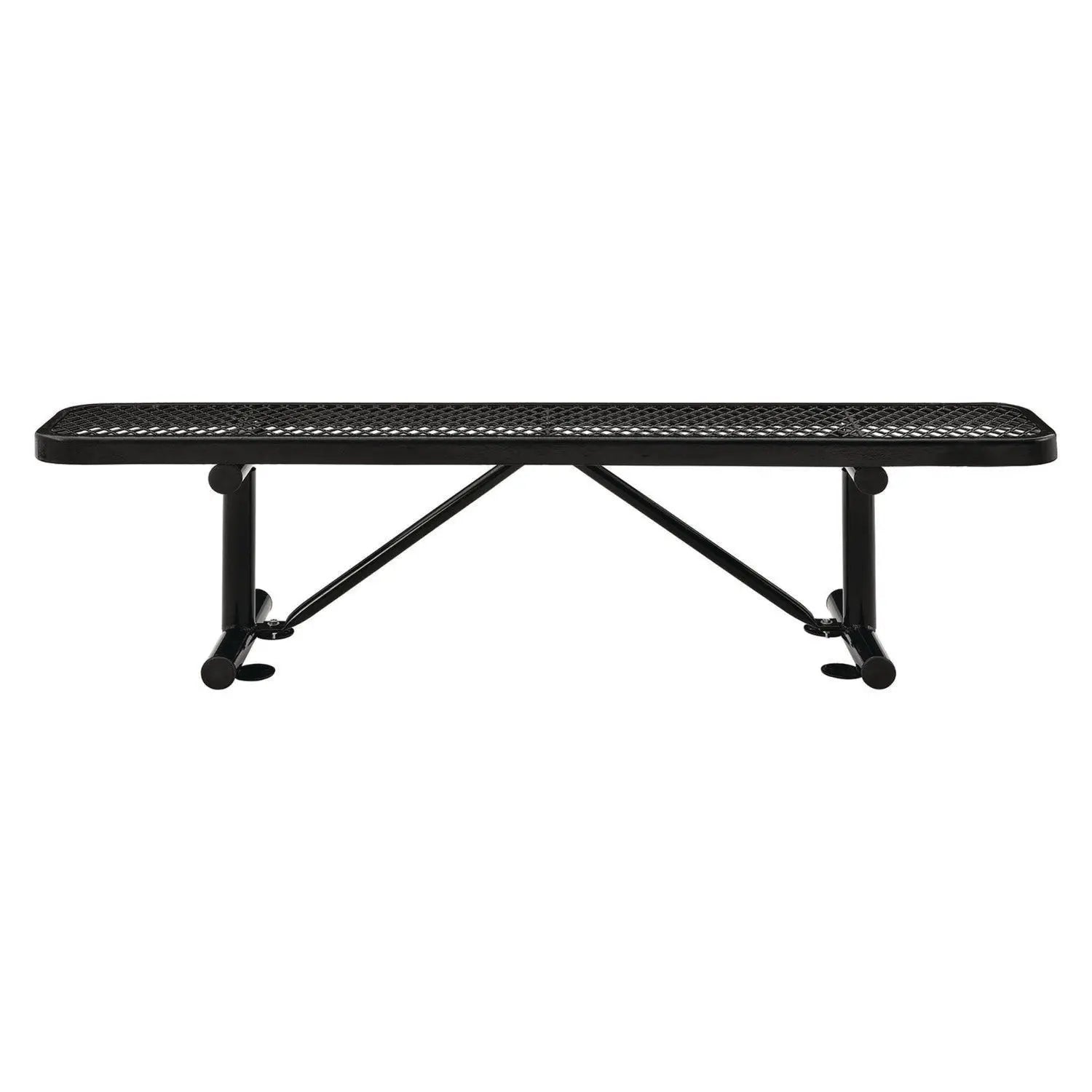 Expanded Steel Flat Bench, 72 x 14.5 x 18, Black Global Industrial® Flipcost