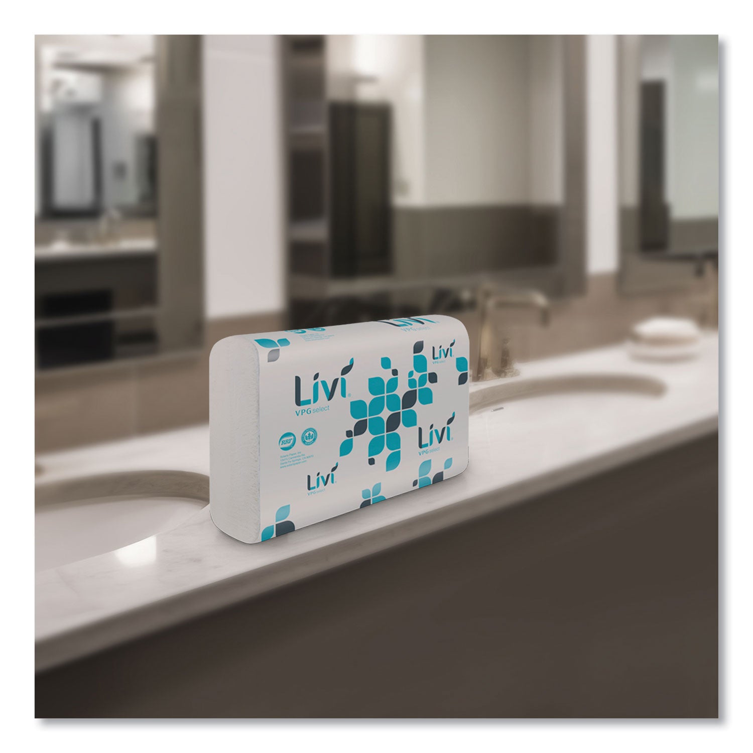 Livi® VPG Select Multifold Towel, 1-Ply, 9.45 x 10.55, White, 220 Sheets/Pack, 10 Packs/Carton