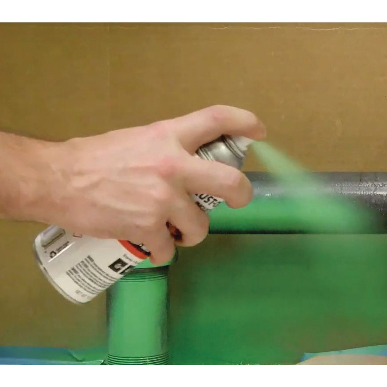 Rust-Oleum® Industrial Choice 1600 System Multi-Purpose Enamel Spray Paint, Gloss Black, 12 oz Aerosol Can, 6/Carton