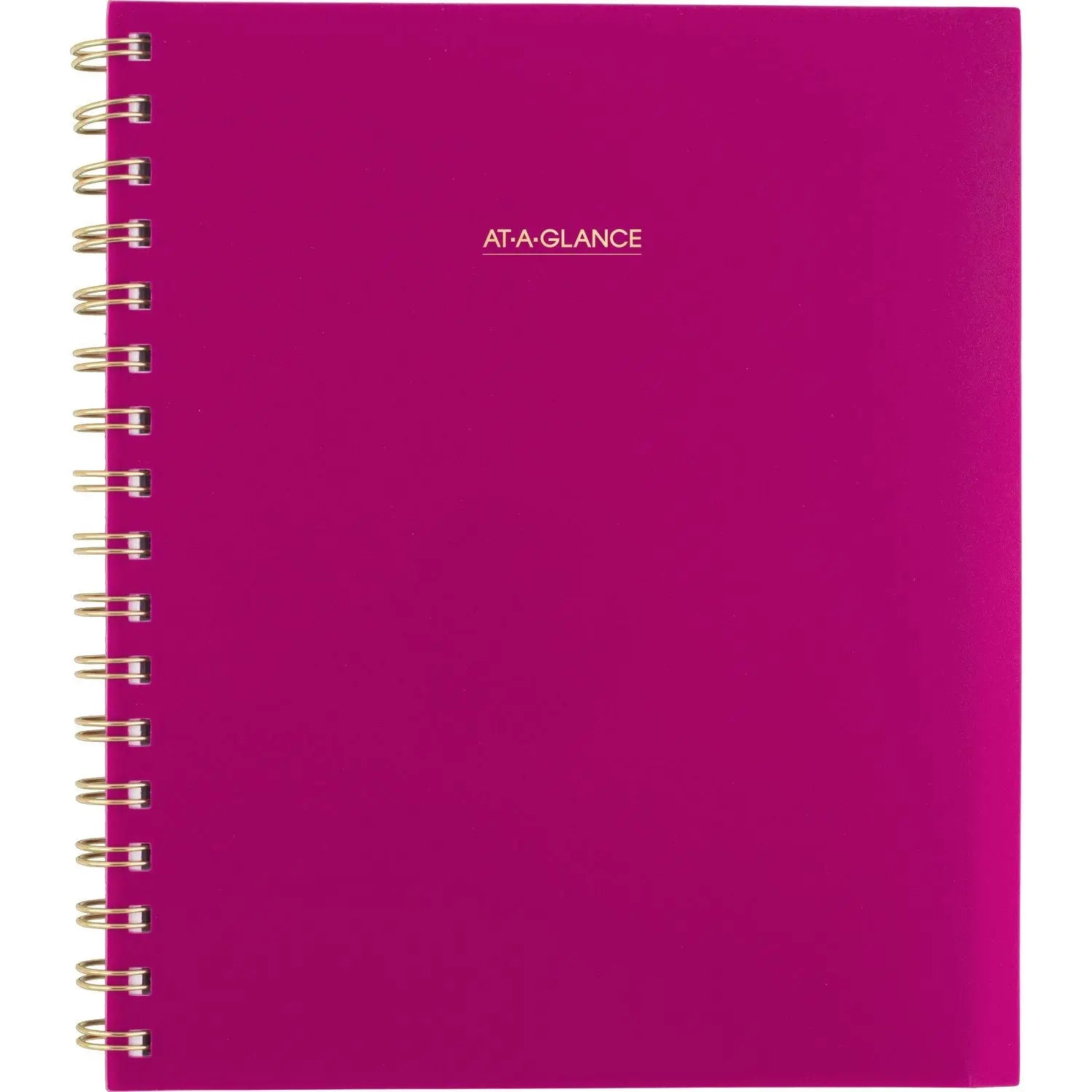 Harmony Weekly/Monthly Poly Planner, 8.88 x 7.69, Purple/Gold Cover, 13-Month (Jan to Jan): 2025 to 2026