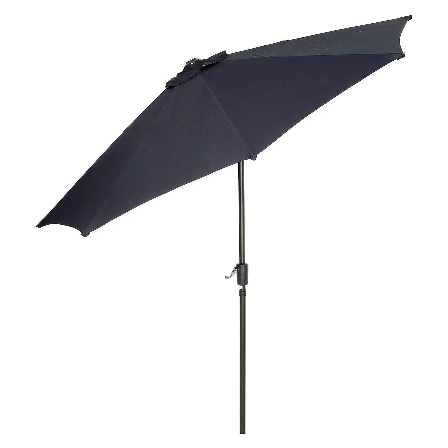 Outdoor Umbrella with Tilt Mechanism, 102" Span, 94" Long, Navy Blue Canopy, Black Handle Global Industrial® Flipcost