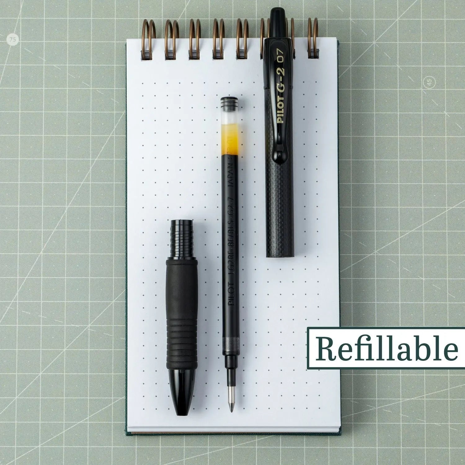 G2 Edge Premium Gel Pen, Retractable, Fine 0.7 mm, Black Ink/Barrel, Dozen Pilot® Flipcost