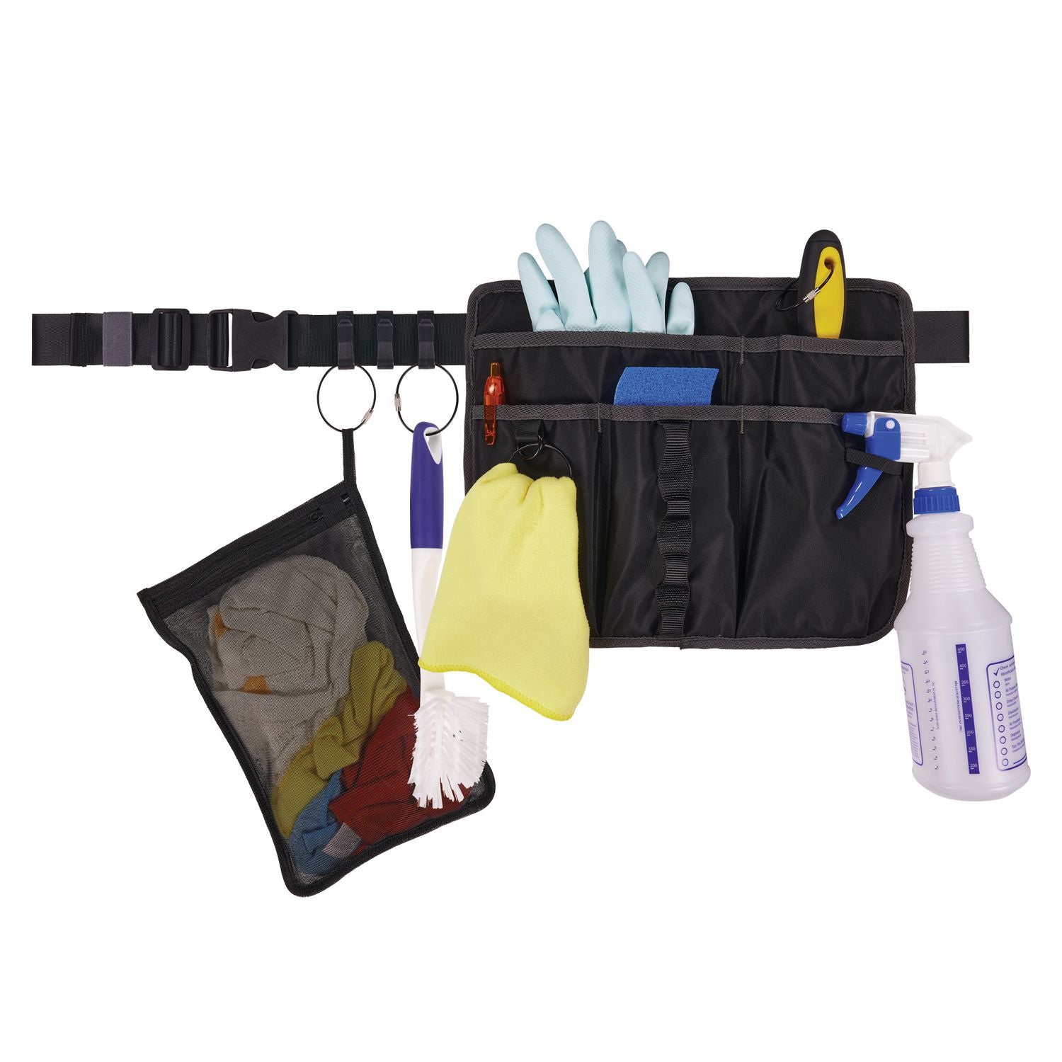 ergodyne® Arsenal 5718 Zippered Mesh Wash Bag, 8 x 10, Polyester, Black, 10/Pack