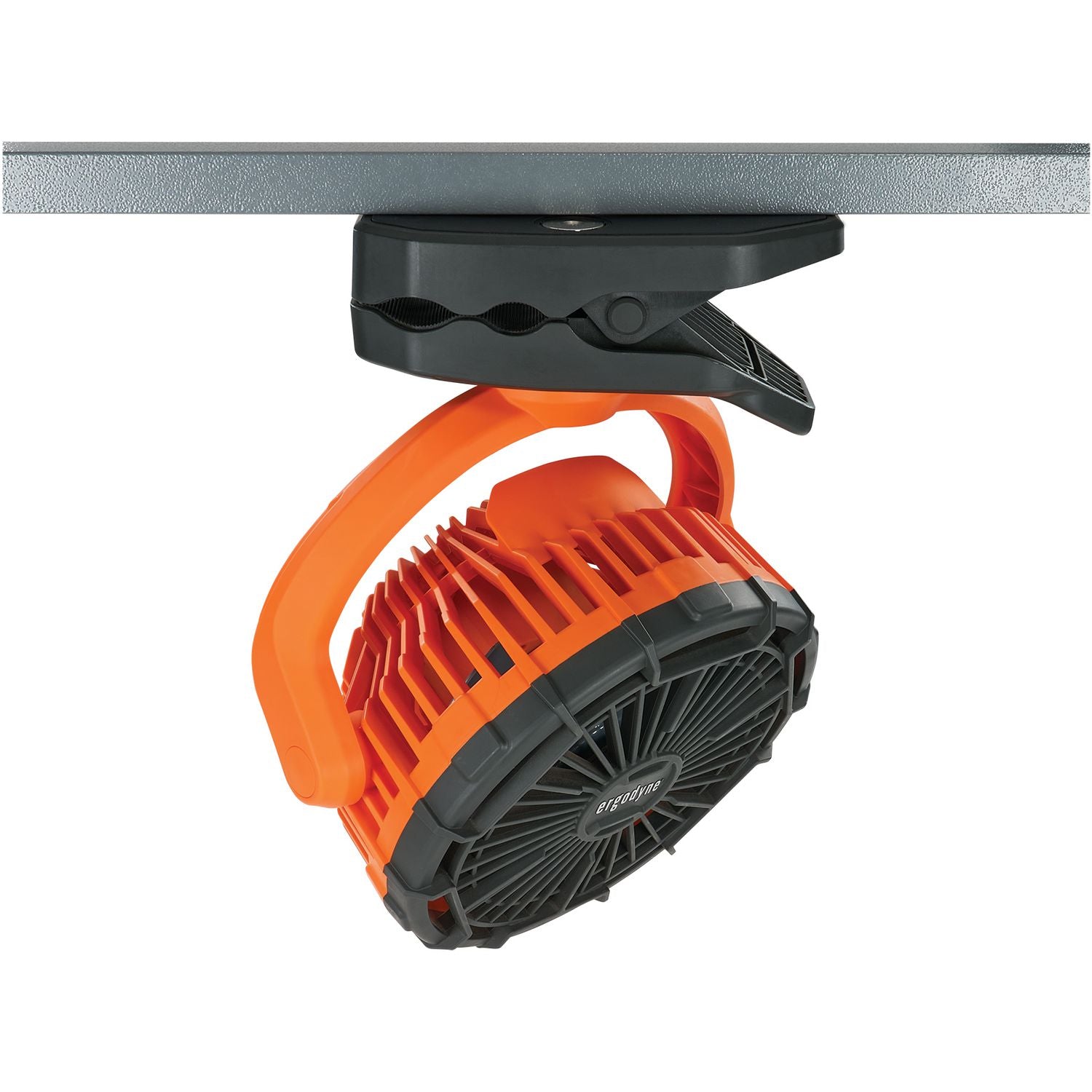 ergodyne® Chill-Its 6090 Rechargeable Portable Jobsite Fan, 9.5, Orange/Black