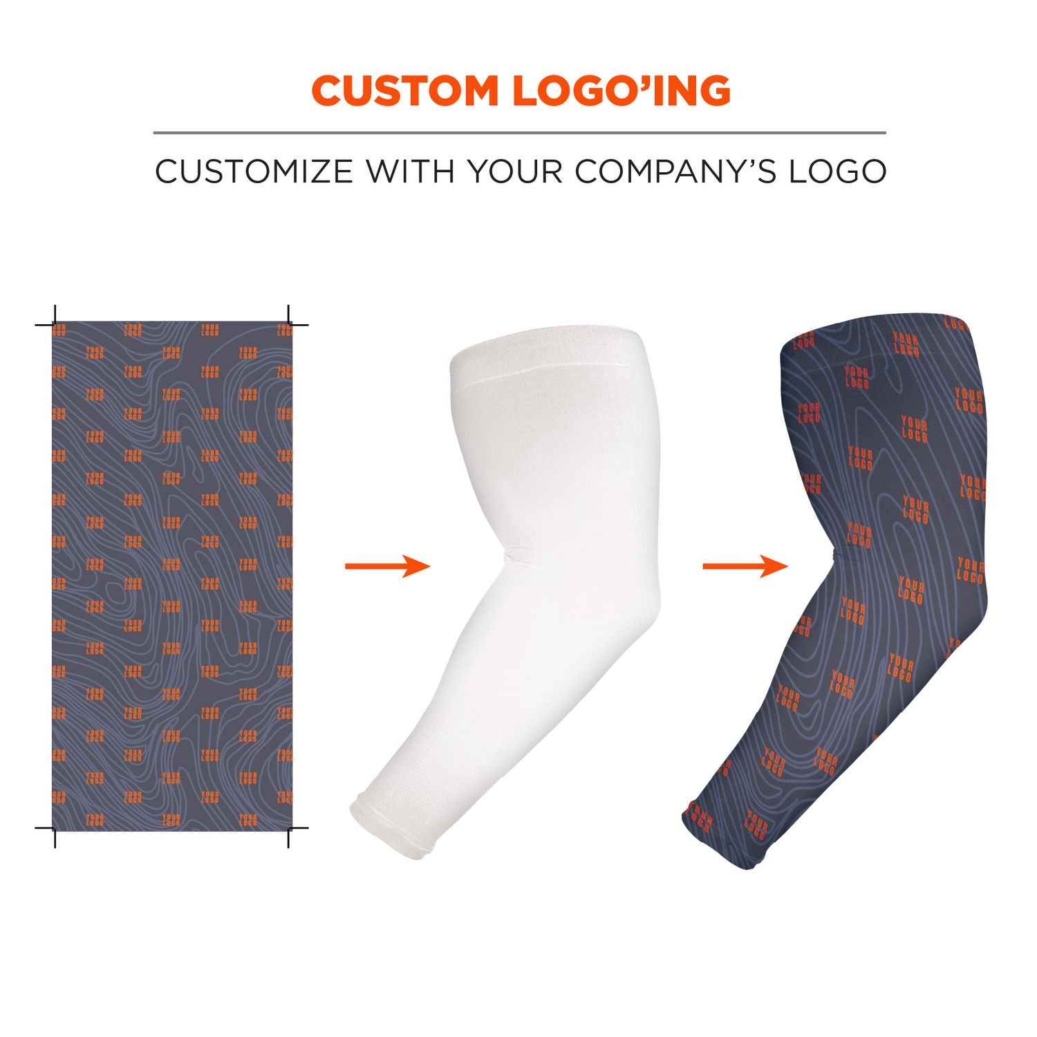 ergodyne® Chill-Its 6695 Sun Protection Arm Sleeves, Polyester/Spandex, Medium/Large, American Flag