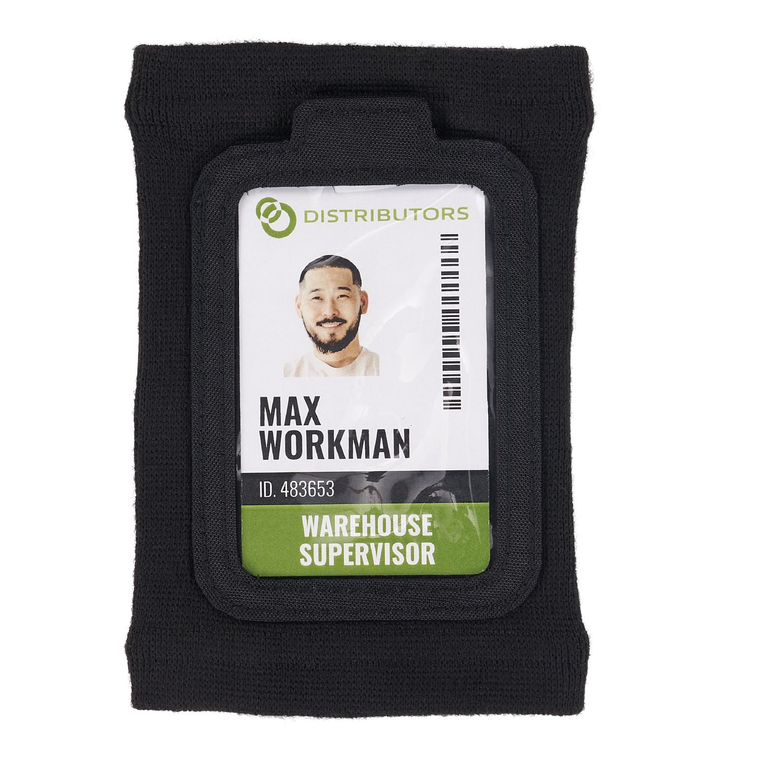 ergodyne® Squids 3388 Wrist ID/Badge Holder, Vertical, Black, 3.5 x 5.5 Holder, 2.75 x 3.75 Insert