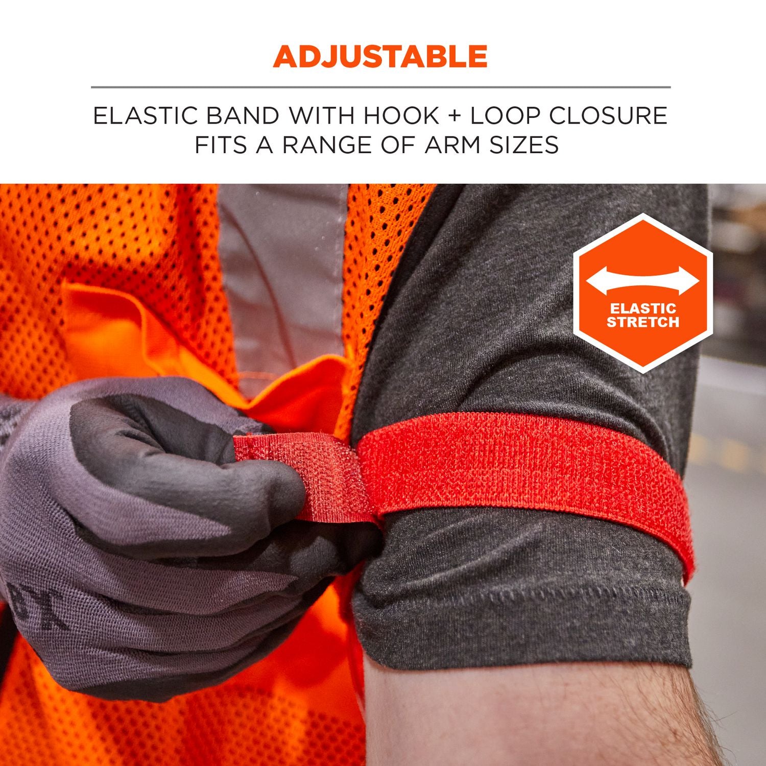 ergodyne® Squids 3386 Arm Band ID/Badge Holder, Vertical, Red, 3.75 x 4.25 Holder, 2.5 x 4 Insert, 10/Pack