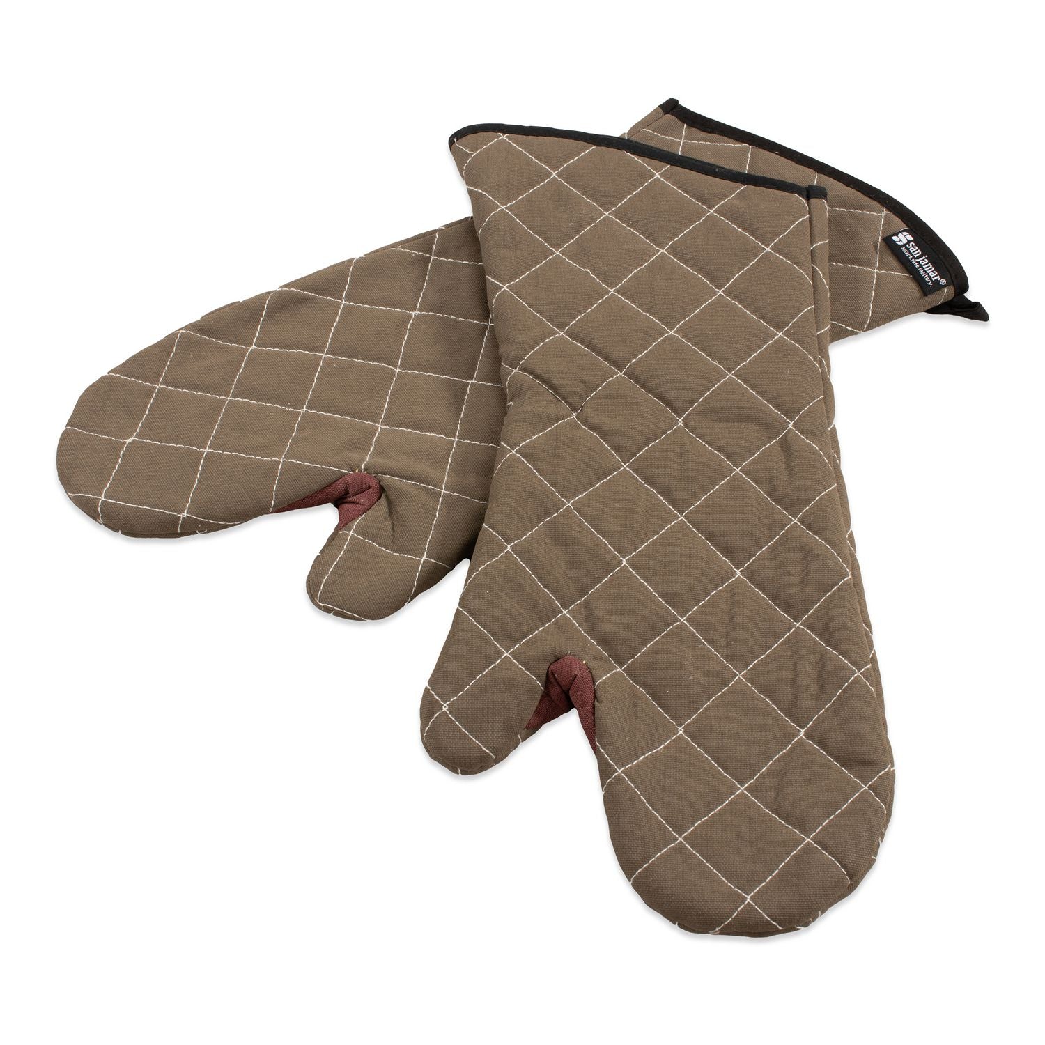 Bestguard Oven Mitt, 17", WebGuard Plus Fabric, Tan, Pair