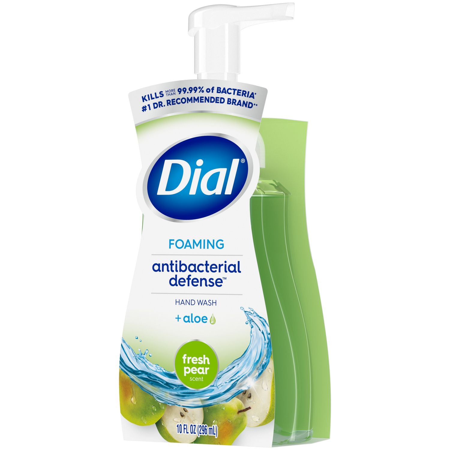 Dial® Antibacterial Foaming Hand Wash, Fresh Pear Scent, 8 oz, 8/Carton