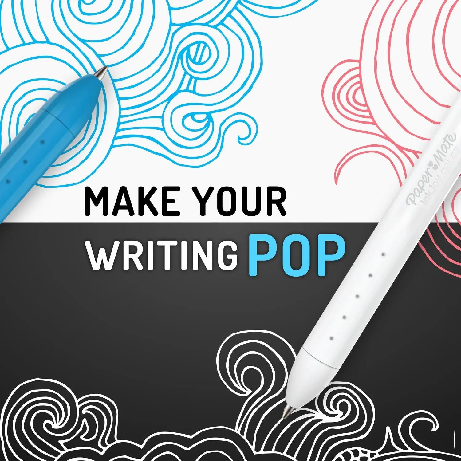 InkJoy Gel Bright Retractable Pen, Medium 0.7 mm, White Ink, White Barrel, 3/Pack Paper Mate® Flipcost