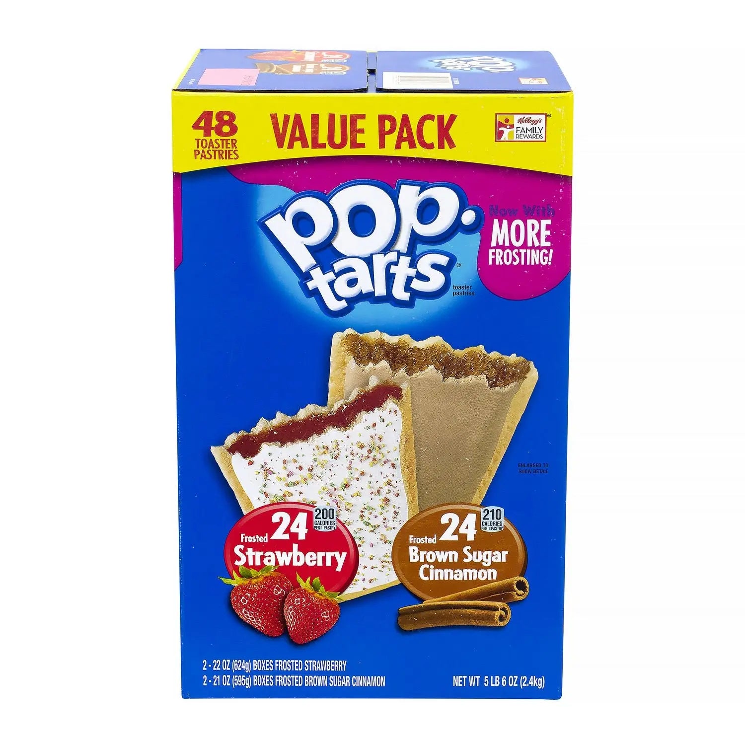 Pop Tarts, Brown Sugar Cinnamon/Strawberry, 2/Pouch, 24 Pouches Box, 2 Boxes/Carton Kellogg's® Flipcost