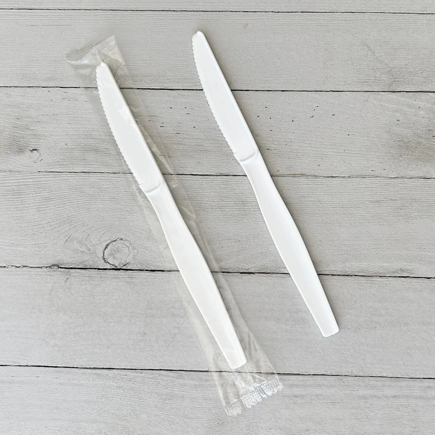 Heavyweight Wrapped Polystyrene Cutlery, Knife, White, 1,000/Carton Boardwalk® Flipcost