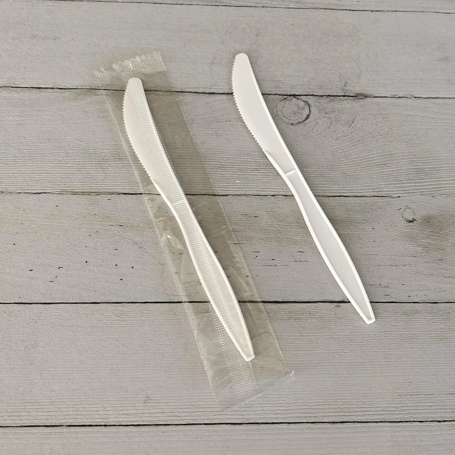 Mediumweight Wrapped Polypropylene Cutlery, Knife, White, 1,000/Carton Boardwalk® Flipcost