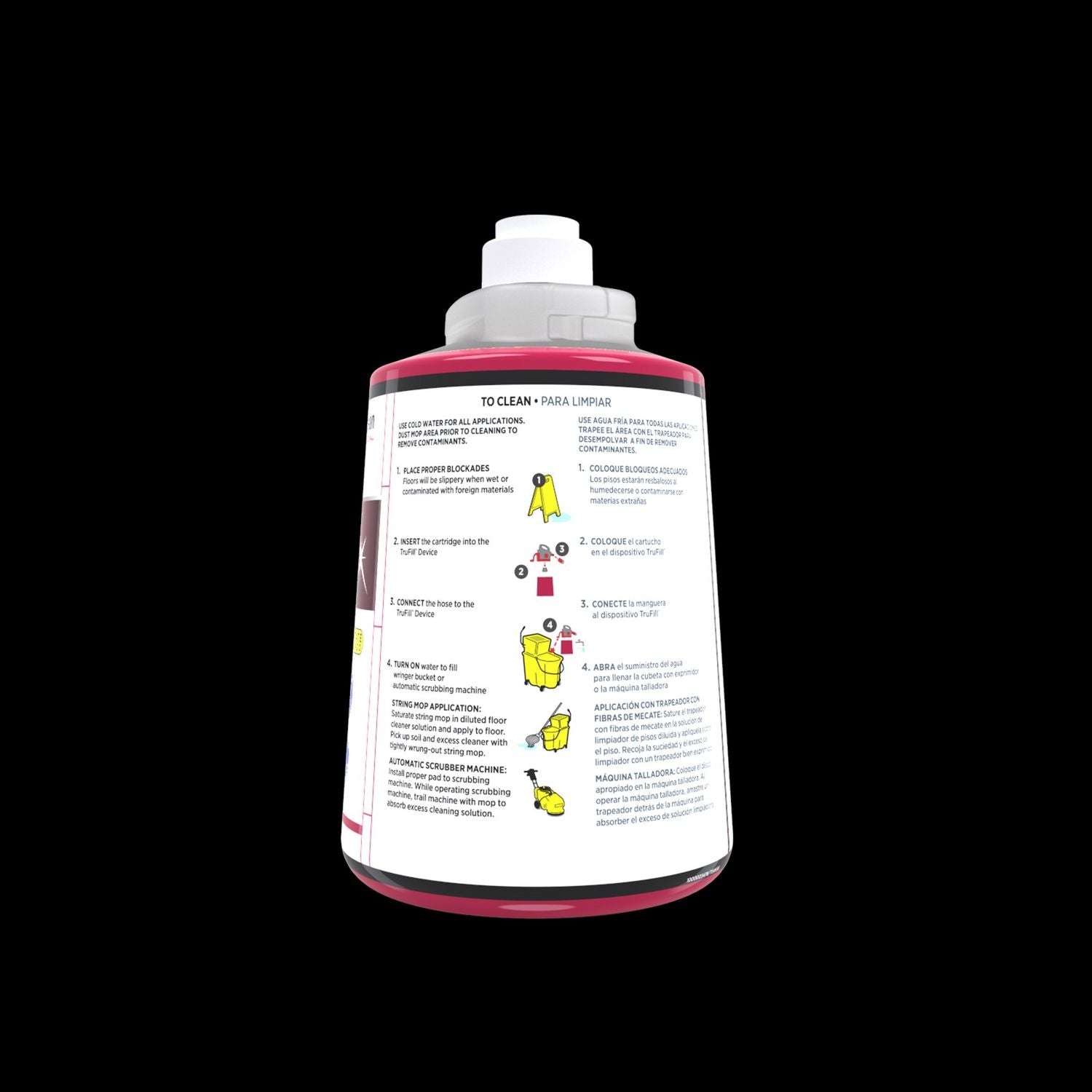 SC Johnson Professional® Heavy Duty Neutral Floor Cleaner, Fruity Floral Scent, 2 L Cartridge, 2/Carton