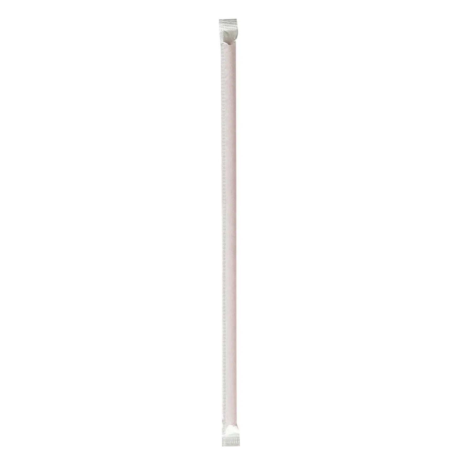 Wrapped Jumbo Straws, 10.25", Polypropylene, Red, 2,000/Carton