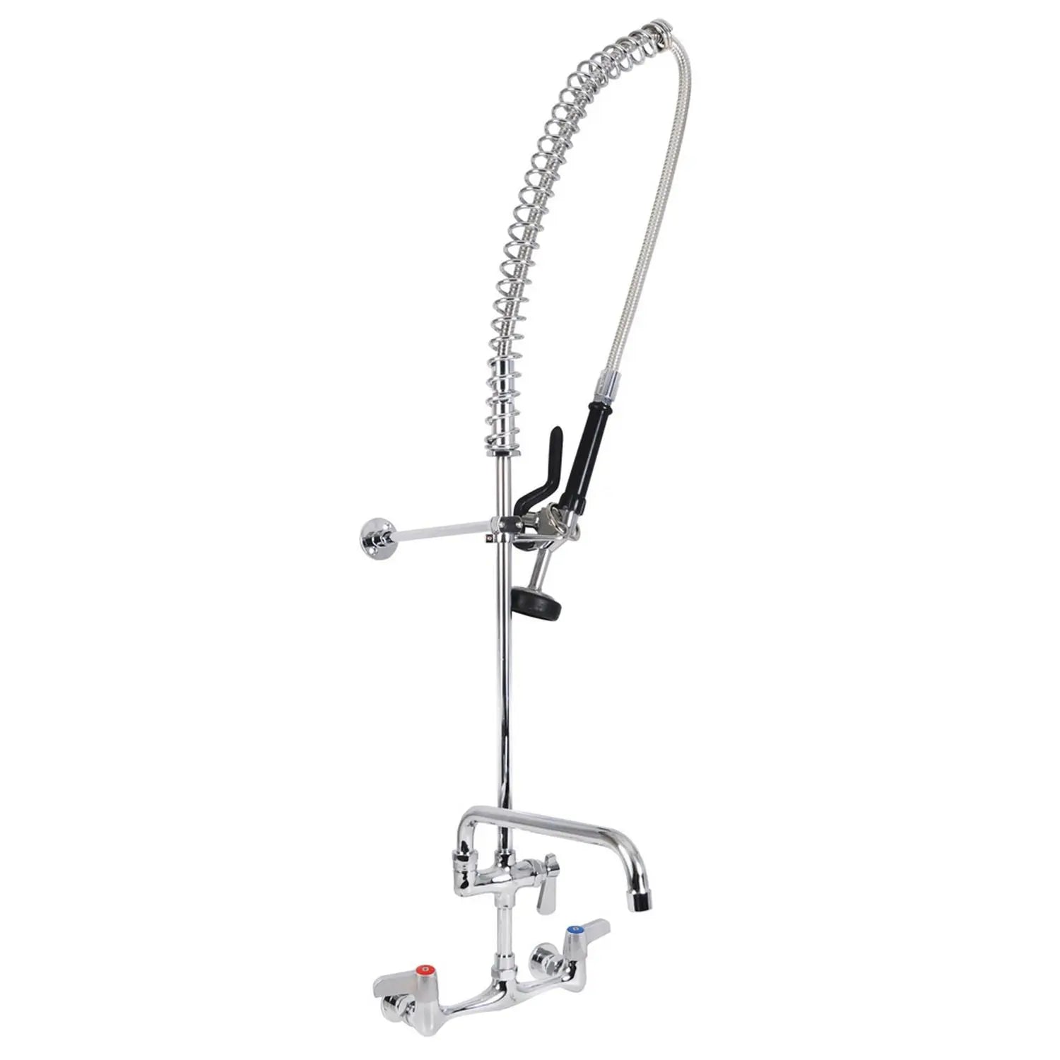 WorkForce Prerinse Add-A-Faucet, 4.62" Height/12" Reach, Chrome BK Resources Flipcost