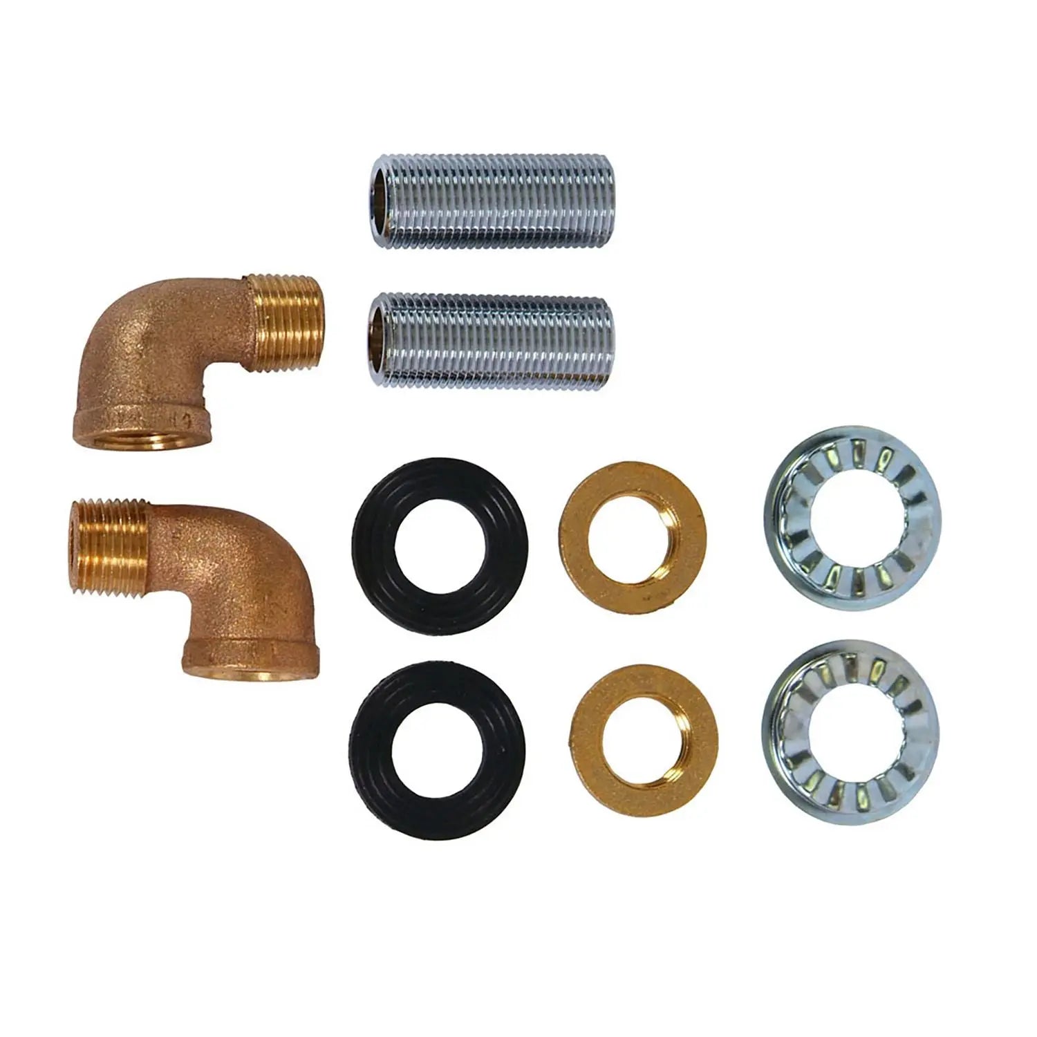 WorkForce Standard Duty Faucet, 12.38" Height/8" Reach, Chrome-Plated Brass BK Resources Flipcost