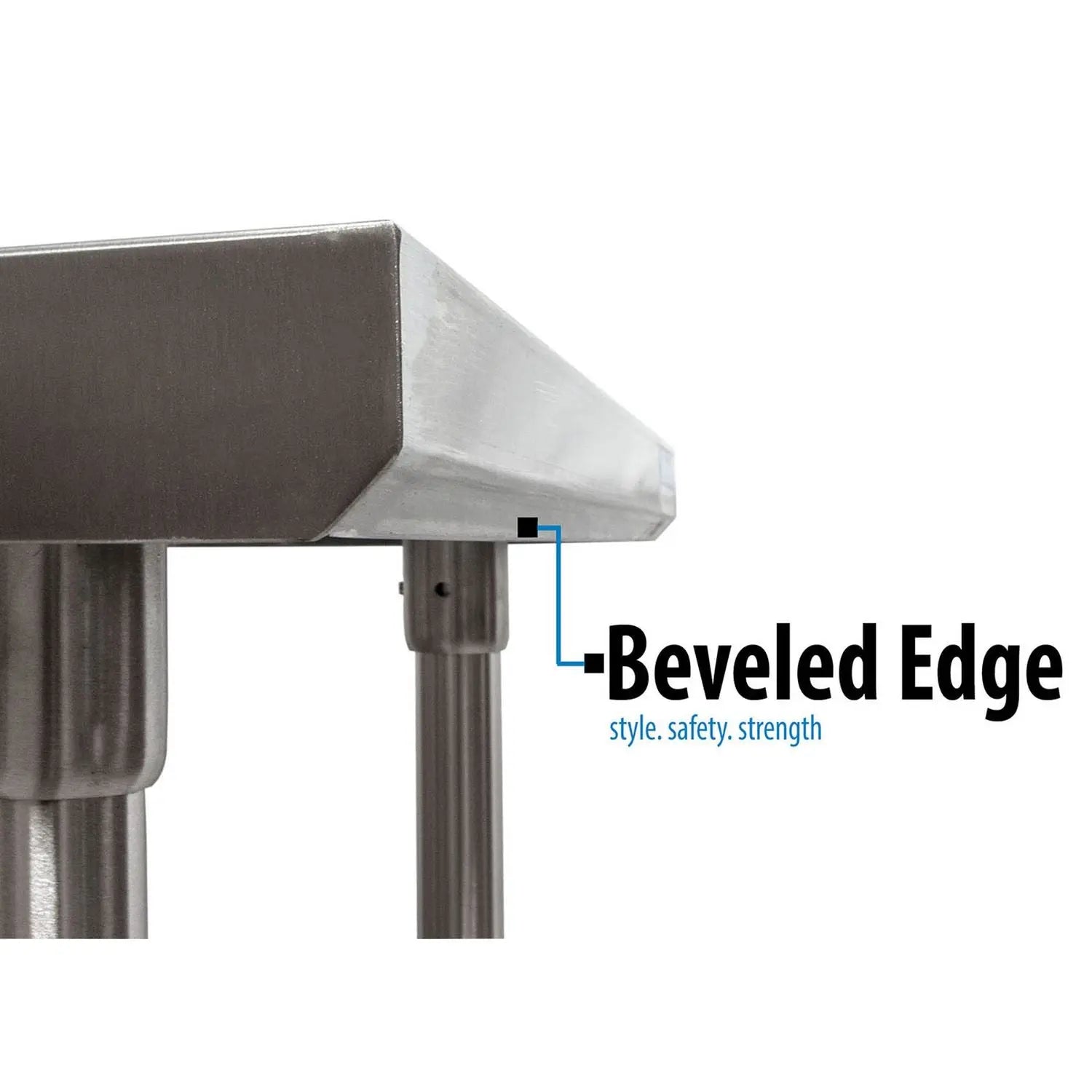 Stainless Steel 5" Riser Top Tables, 72w x 30d x 39.75h, Silver, 2/Pallet BK Resources Flipcost