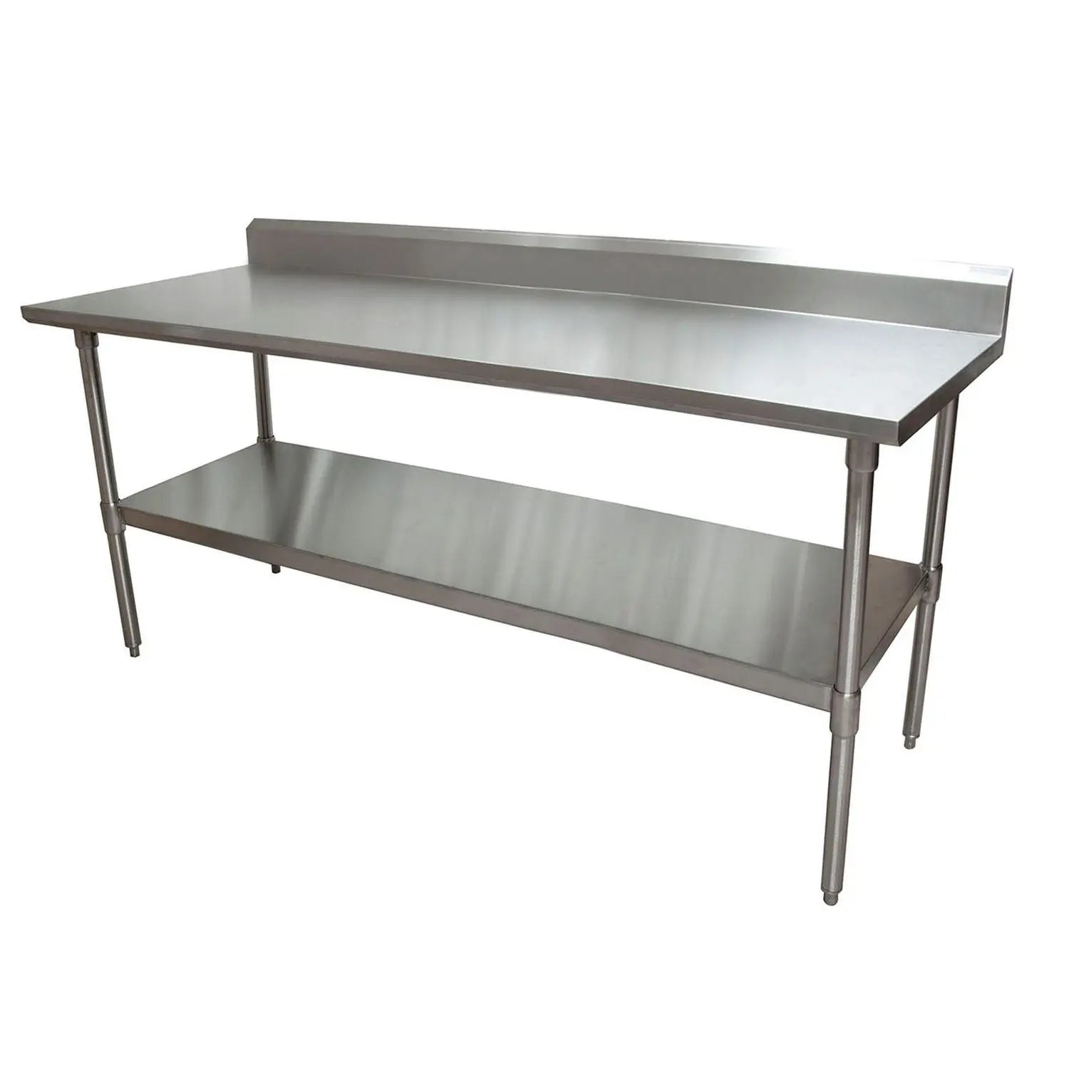 Stainless Steel 5" Riser Top Tables, 72w x 30d x 39.75h, Silver, 2/Pallet BK Resources Flipcost
