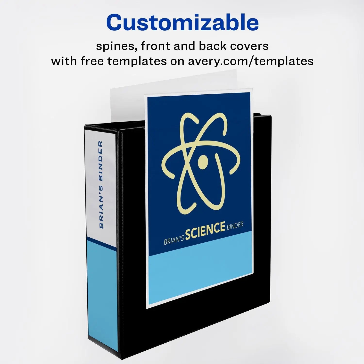 Heavy-Duty View Binder with DuraHinge and One Touch EZD Rings, 3 Rings, 3" Capacity, 11 x 8.5, Black, 4/Carton Avery® Flipcost