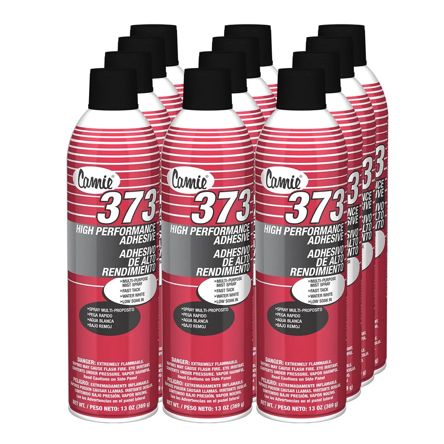 373 High Performance Adhesive, 12 oz, 12/Carton Camie® Flipcost