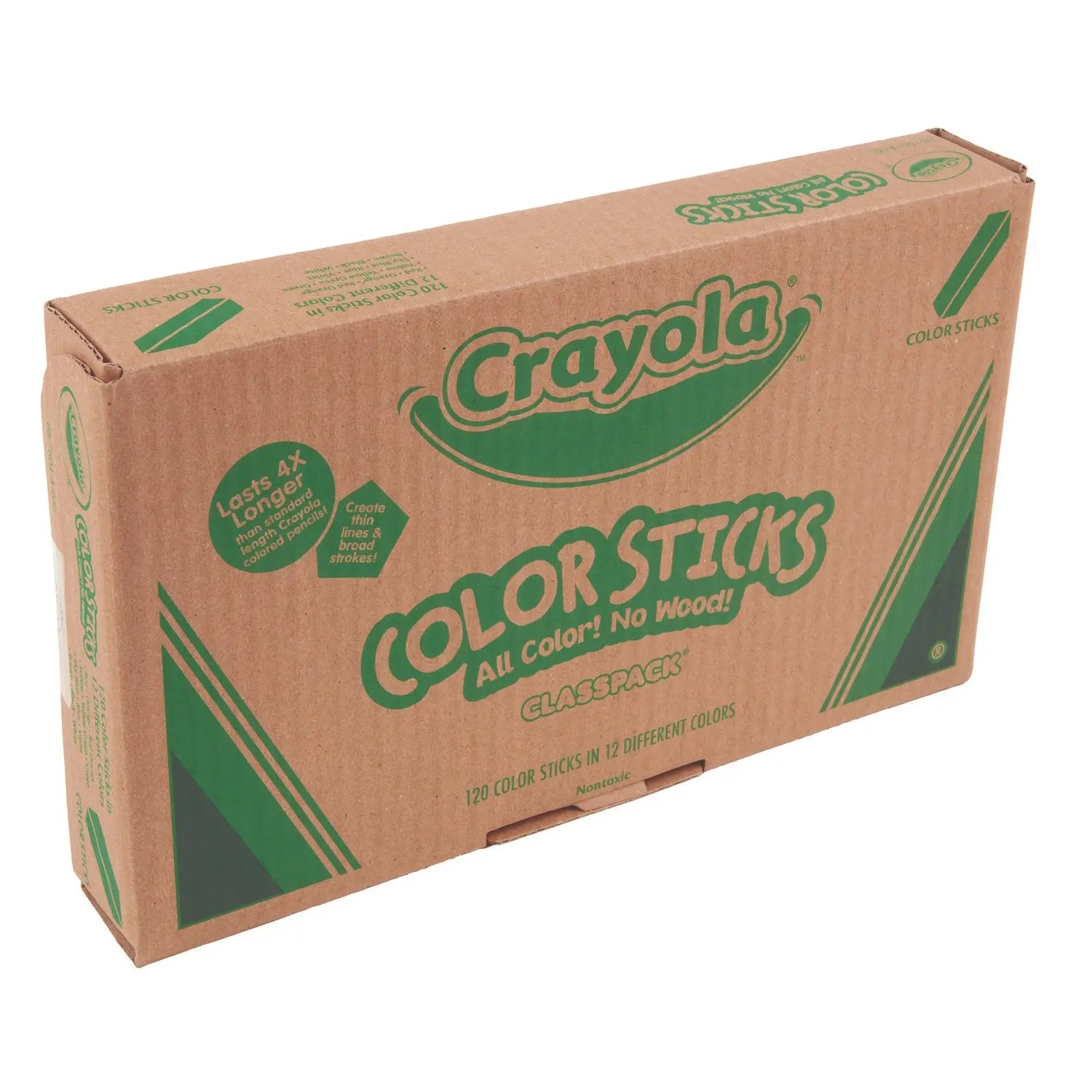 Color Sticks Classpack Set, Assorted Lead and Barrel Colors, 120/Pack Crayola® Flipcost