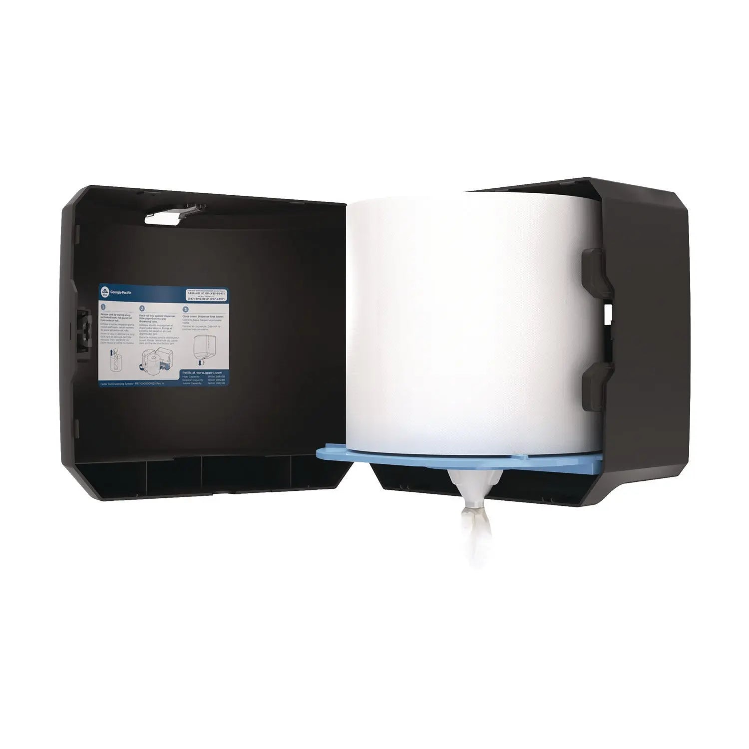 SofPull CenterPull Hand Towel Dispenser, 10.13 x 10.58 x 11.33, Black Georgia Pacific® Professional Flipcost