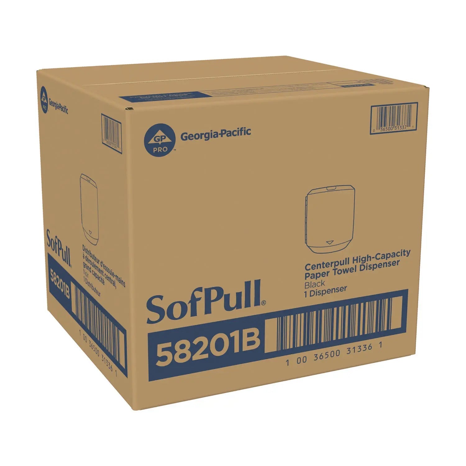 SofPull CenterPull Hand Towel Dispenser, 10.13 x 10.58 x 11.33, Black Georgia Pacific® Professional Flipcost