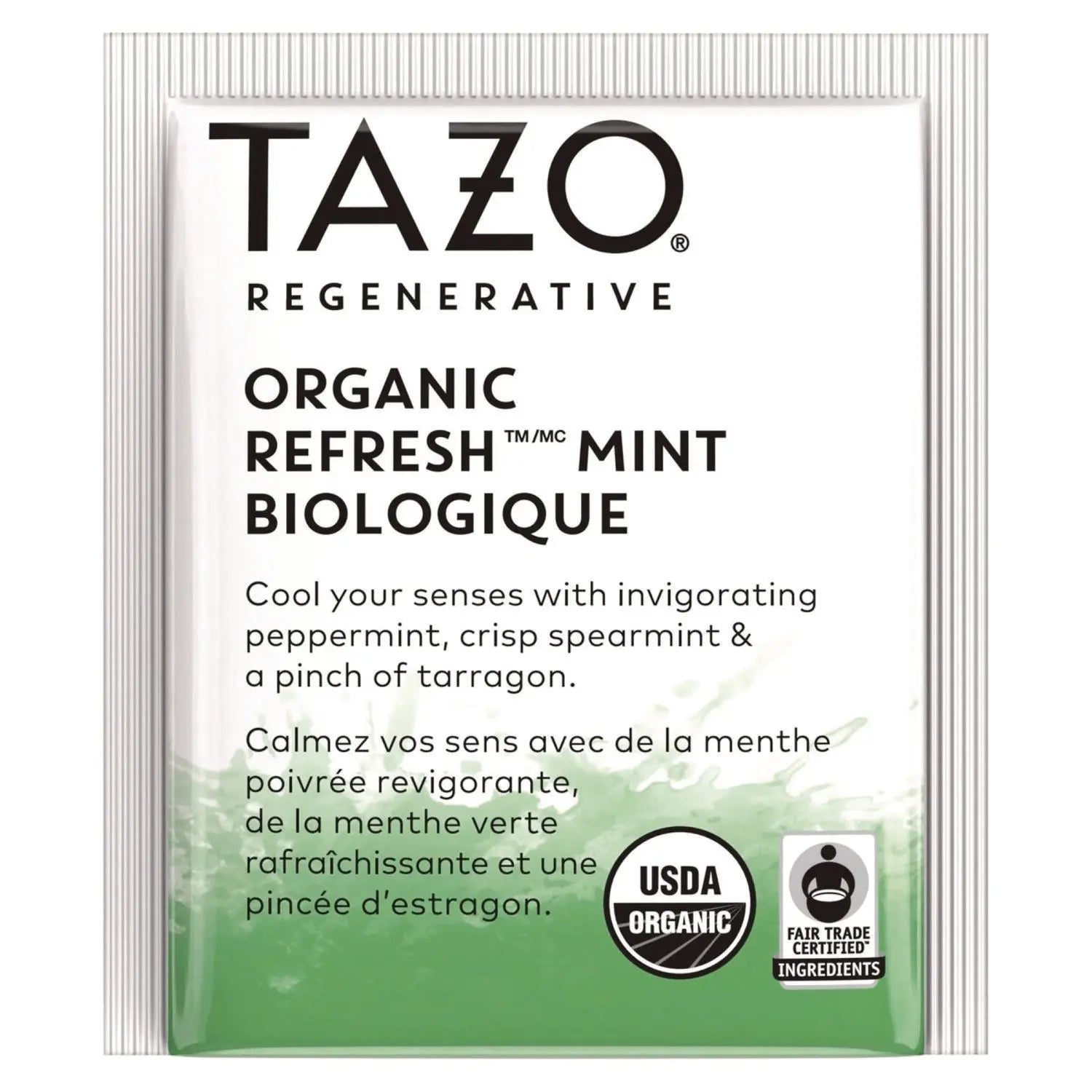 Tea Bags, Organic Refresh Mint, 16/Box, 6 Boxes/Carton Tazo® Flipcost