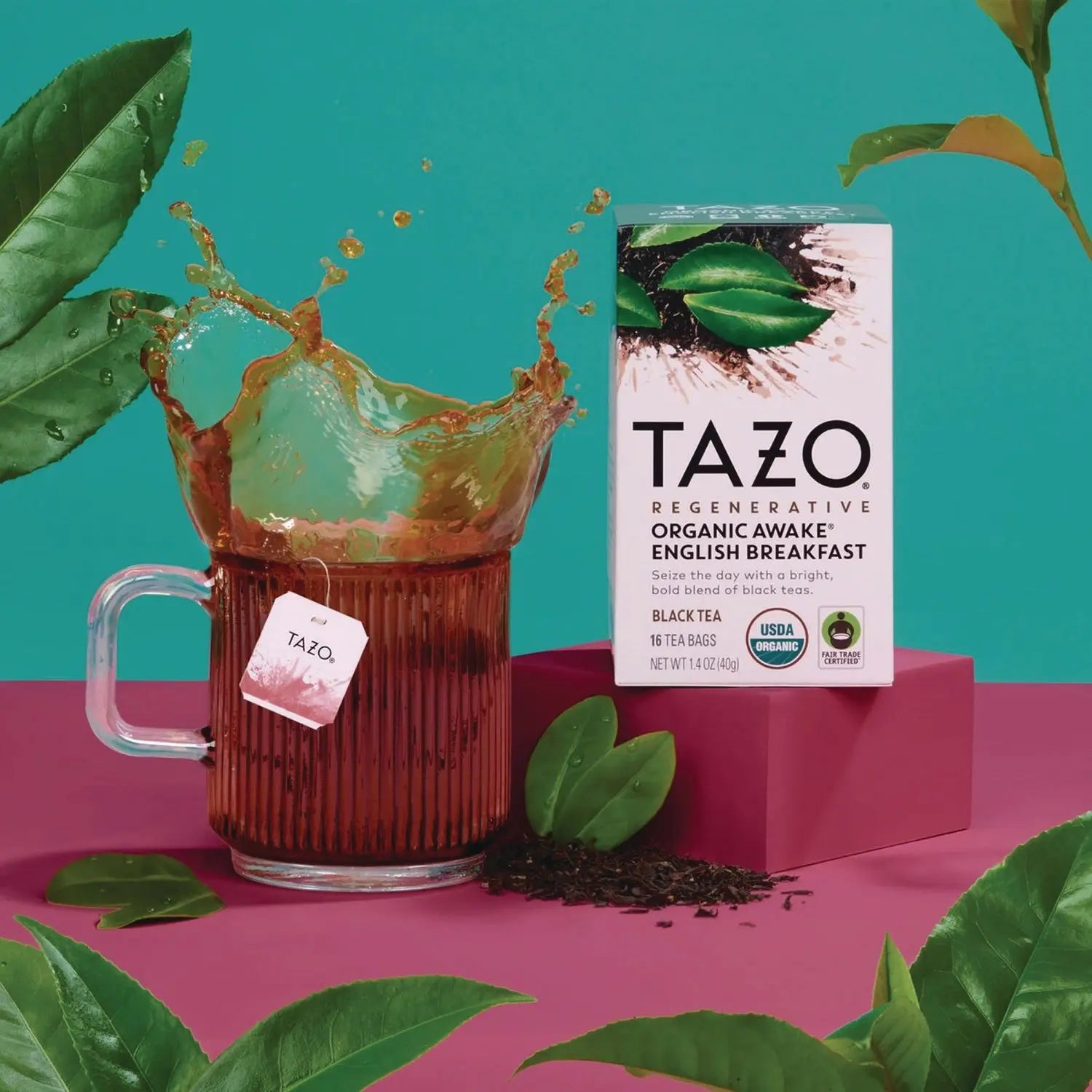 Tea Bags, Organic Awake English Breakfast, 16/Box, 6 Boxes/Carton Tazo® Flipcost