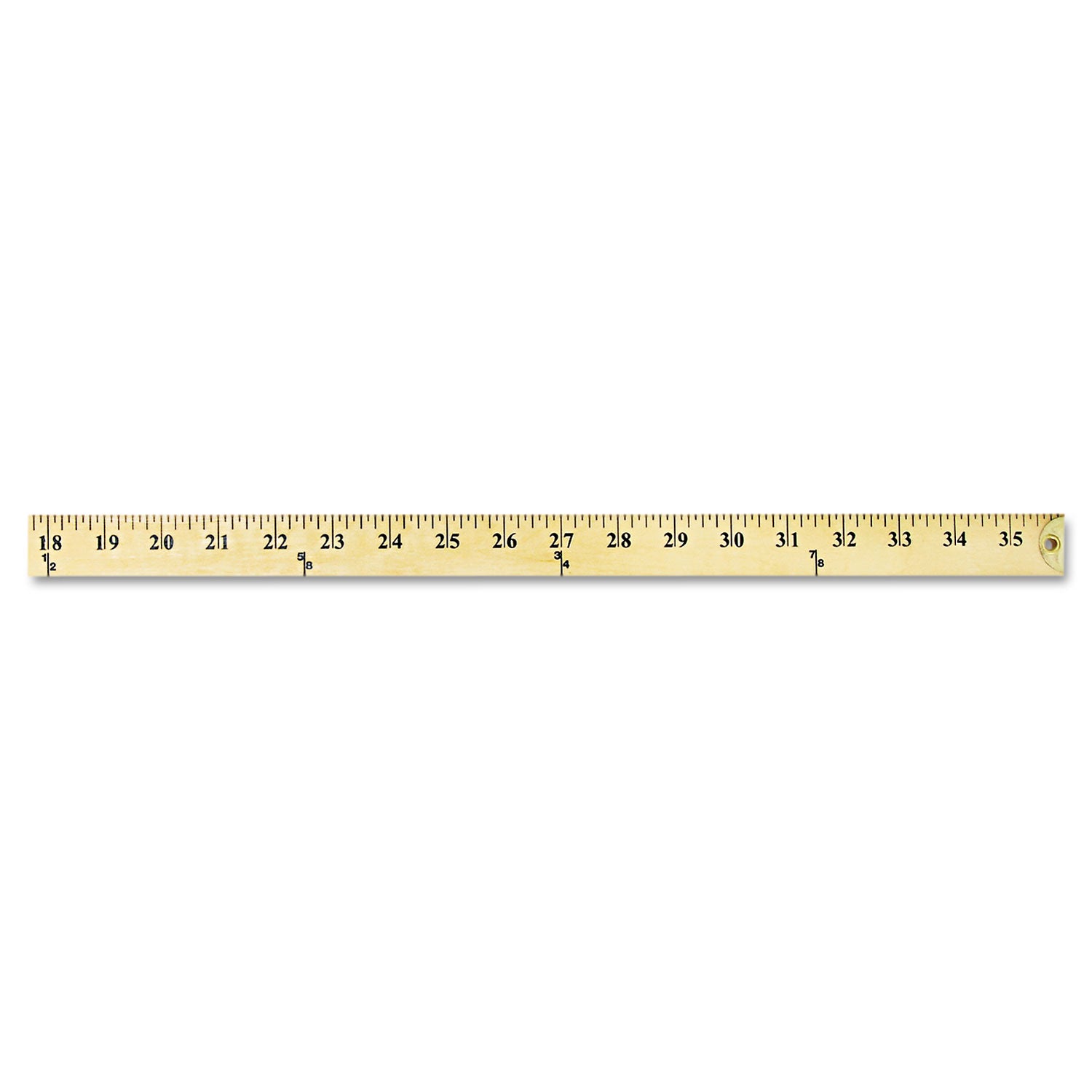 Westcott® Wood Yardstick With Metal Ends, 36" Long. Clear Lacquer Finish