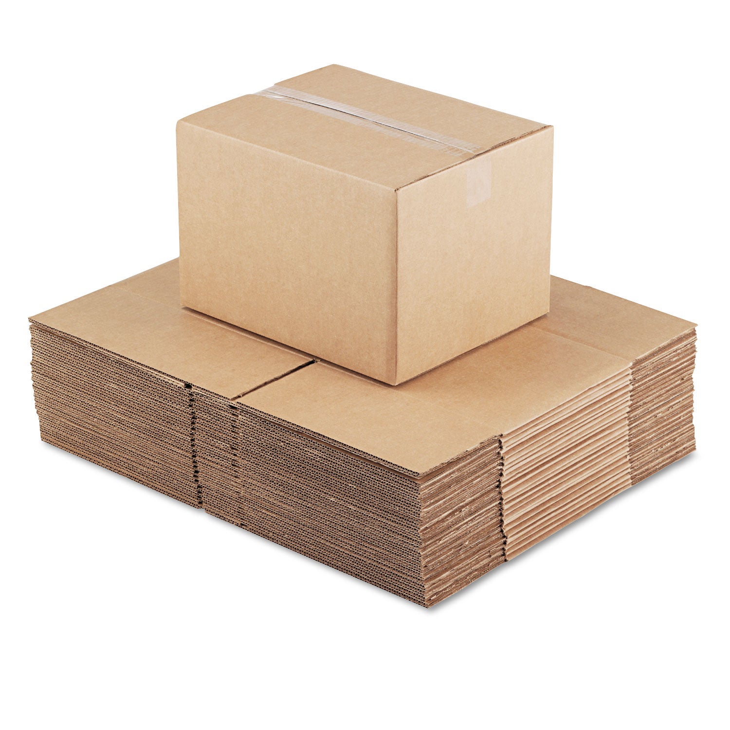 Universal® Fixed-Depth Corrugated Shipping Boxes, Regular Slotted Container (RSC), 12" x 15" x 10", Brown Kraft, 25/Bundle