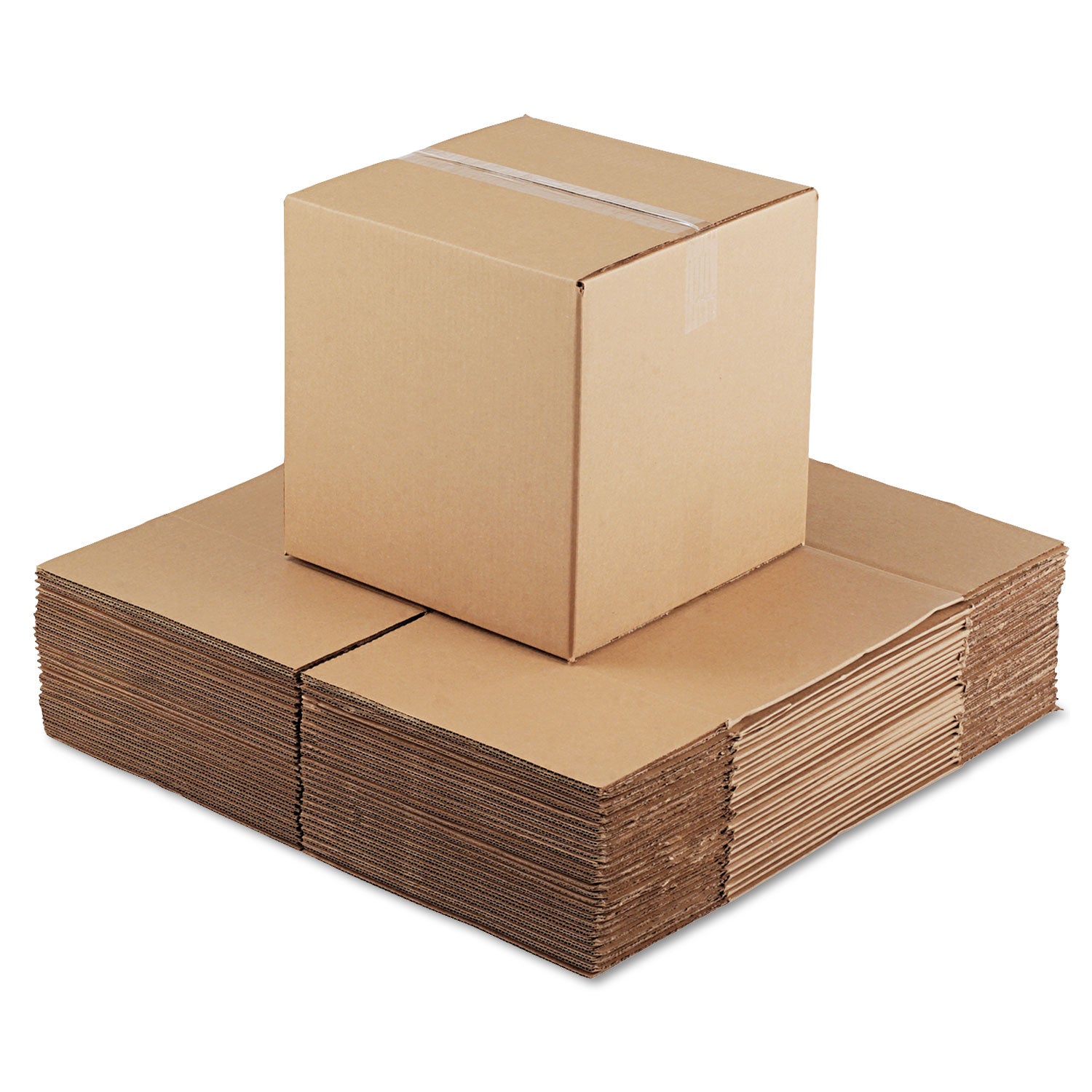 Universal® Cubed Fixed-Depth Corrugated Shipping Boxes, Regular Slotted Container (RSC), 14" x 14" x 14", Brown Kraft, 25/Bundle