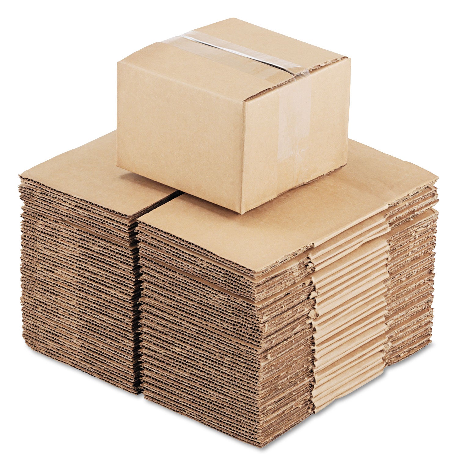 Universal® Fixed-Depth Corrugated Shipping Boxes, Regular Slotted Container (RSC), 6" x 6" x 4", Brown Kraft, 25/Bundle